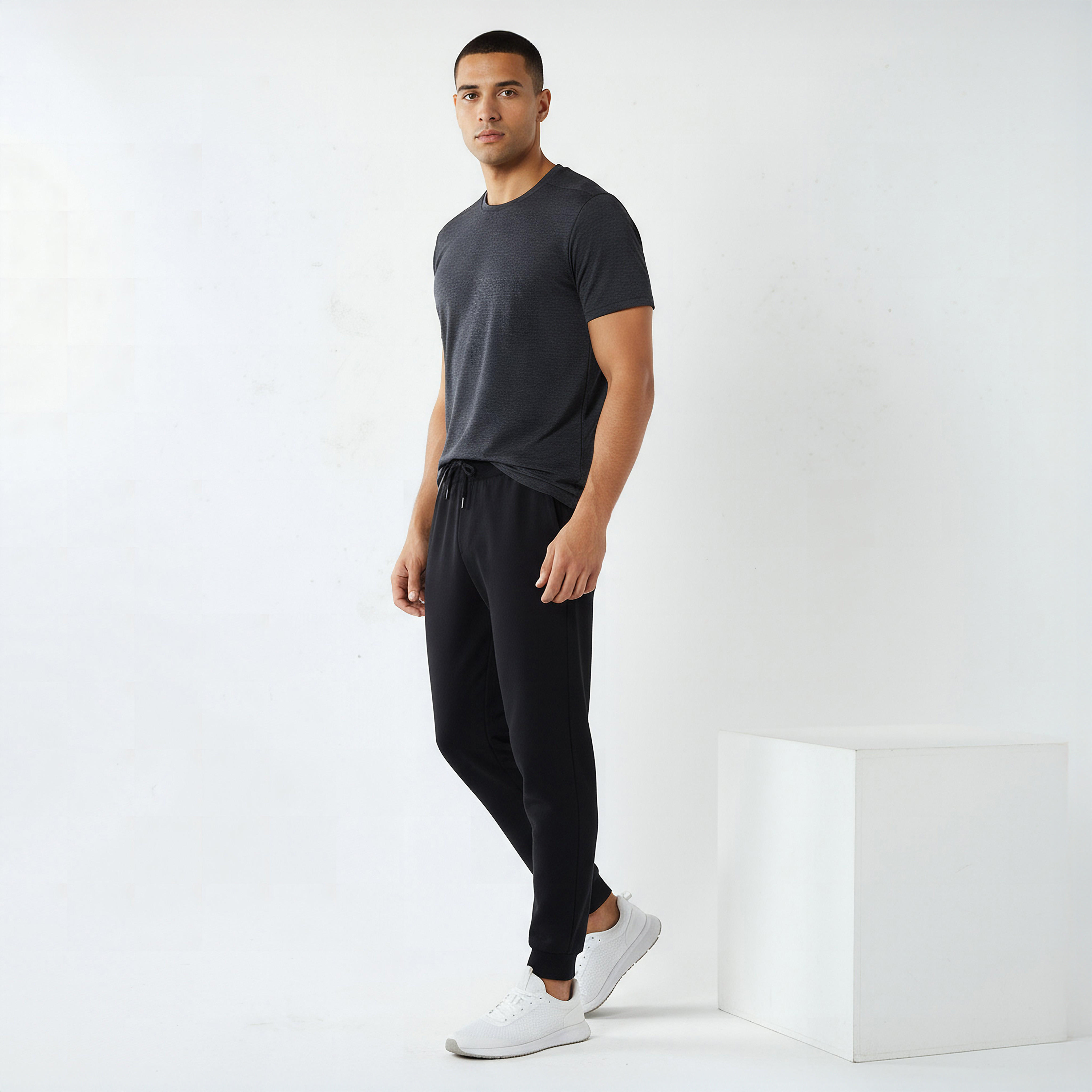 Men Regular Fit Joggers with Pockets-men-clothing-bottoms-joggers-image-3