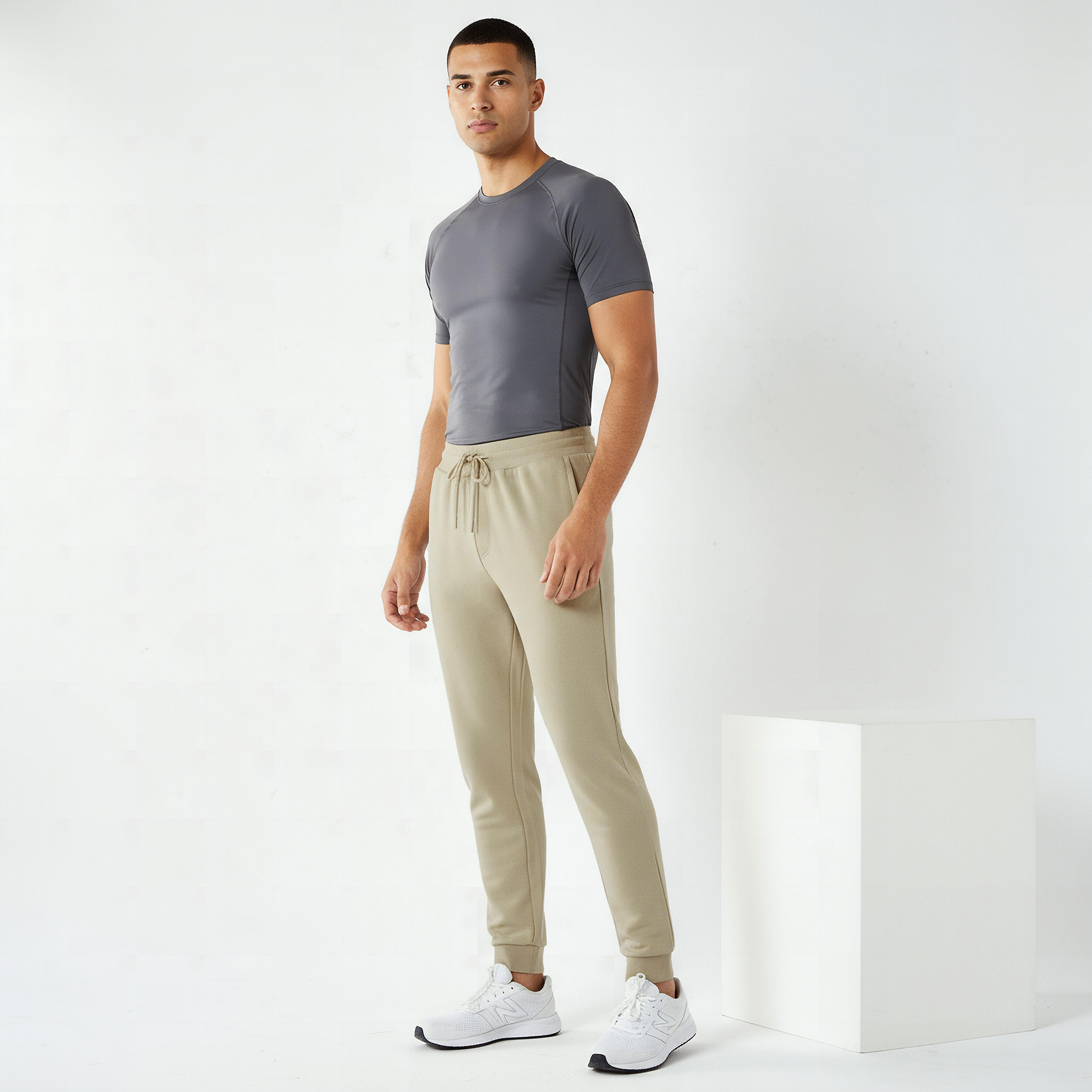 Men Regular Fit Joggers with Pockets-men-clothing-bottoms-joggers-image-3