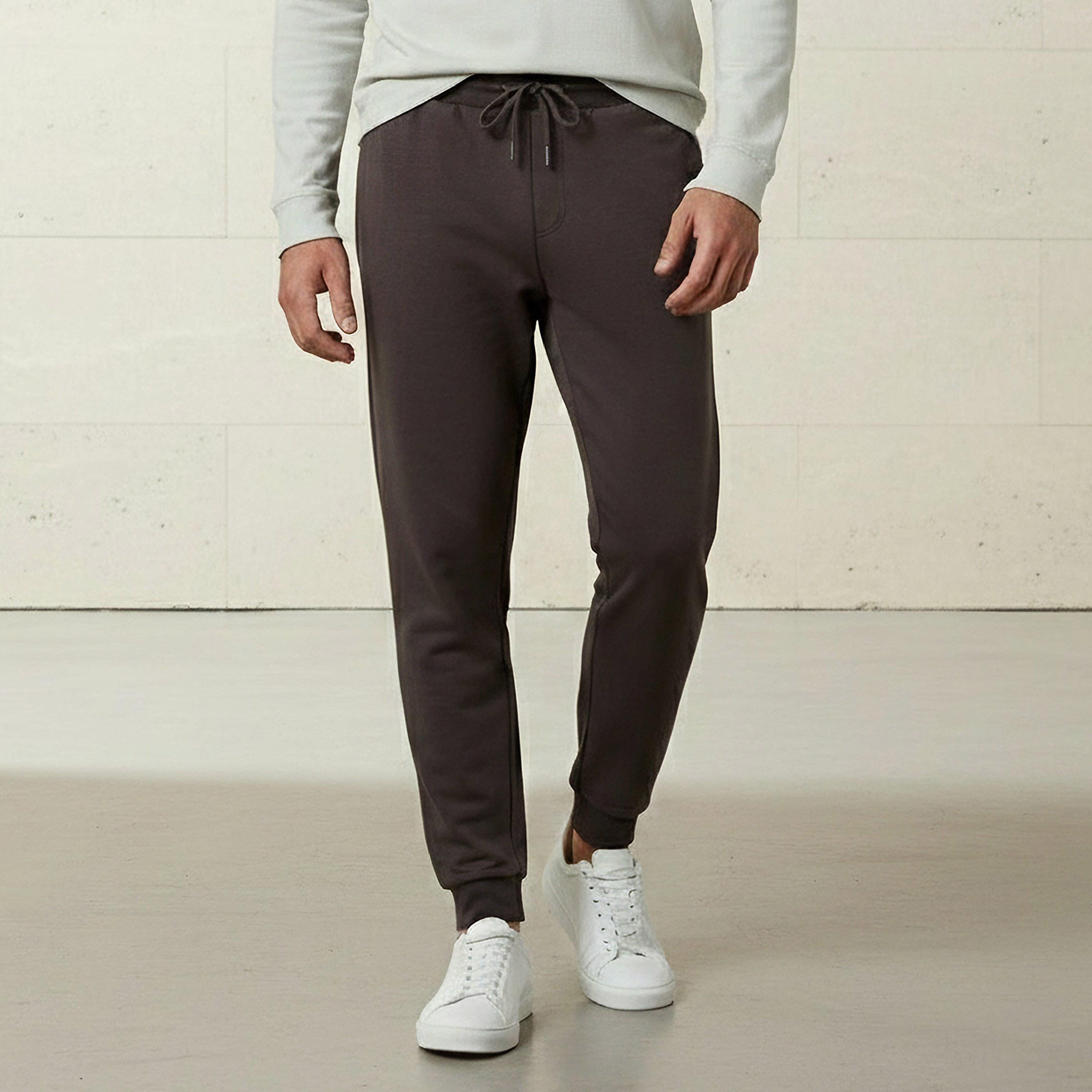 Men Regular Fit Joggers with Pockets-men-clothing-bottoms-joggers-image-1