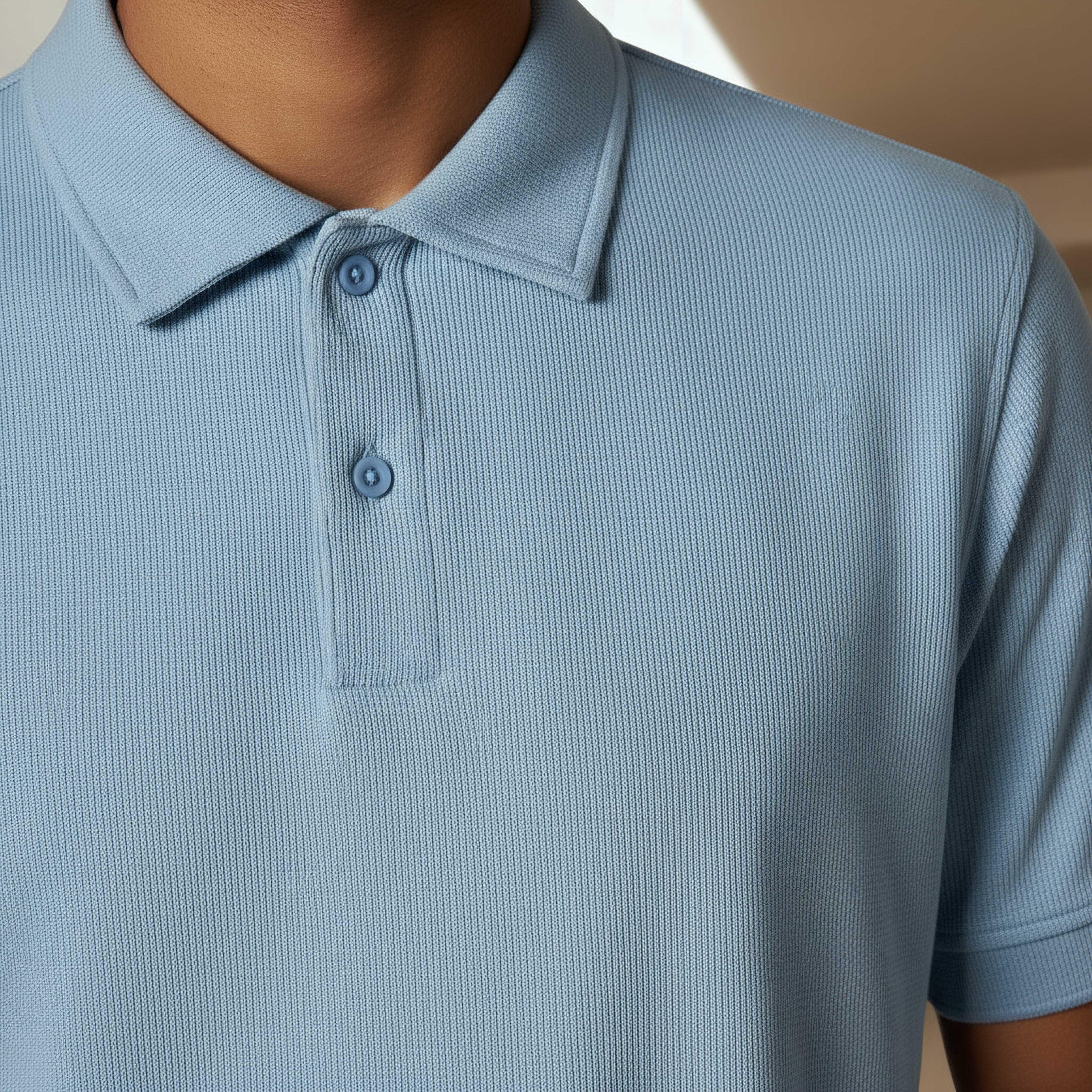 Men Short Sleeve Textured Polo T-shirt-men-clothing-tshirtsandpolos-polos-image-4