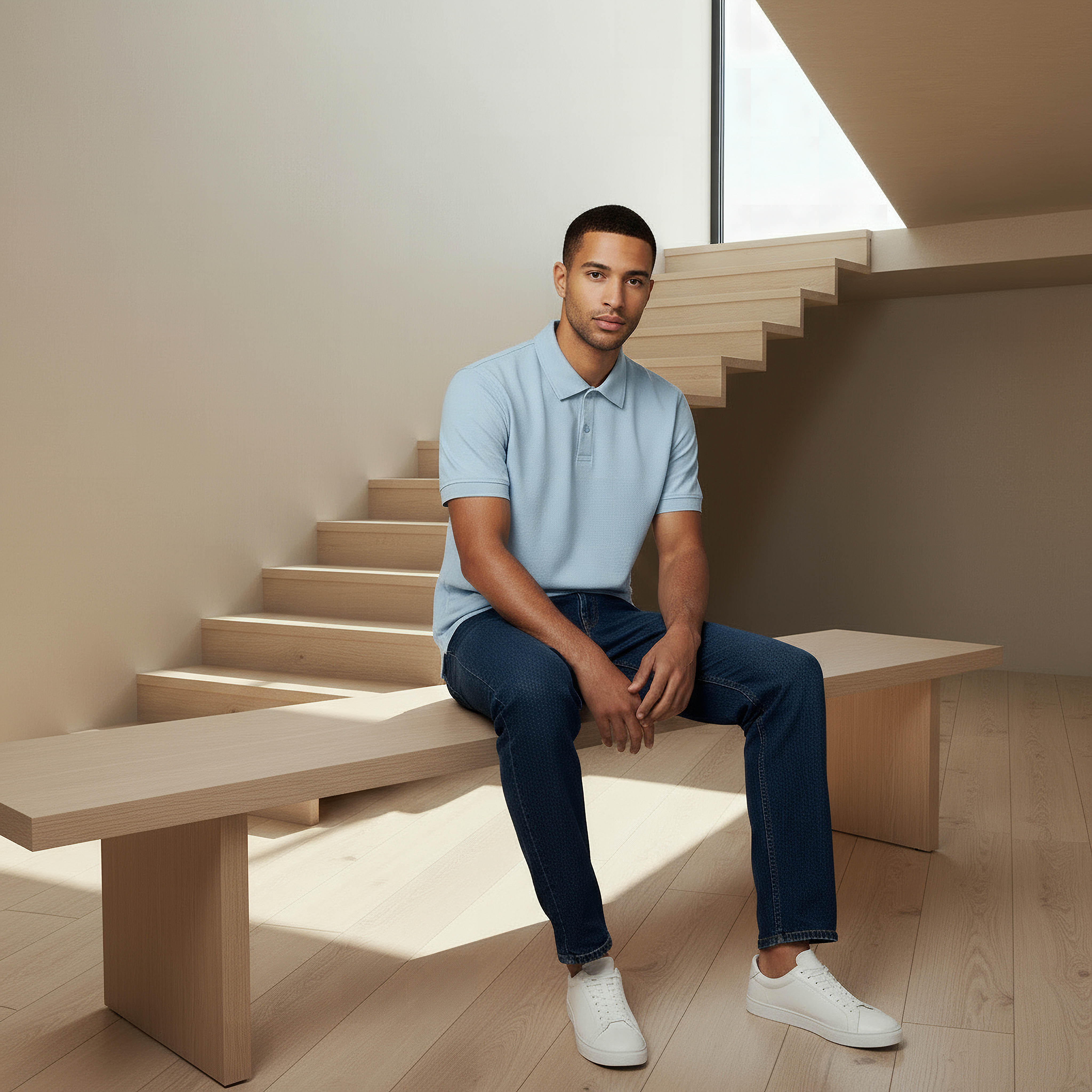 Men Short Sleeve Textured Polo T-shirt-men-clothing-tshirtsandpolos-polos-image-5