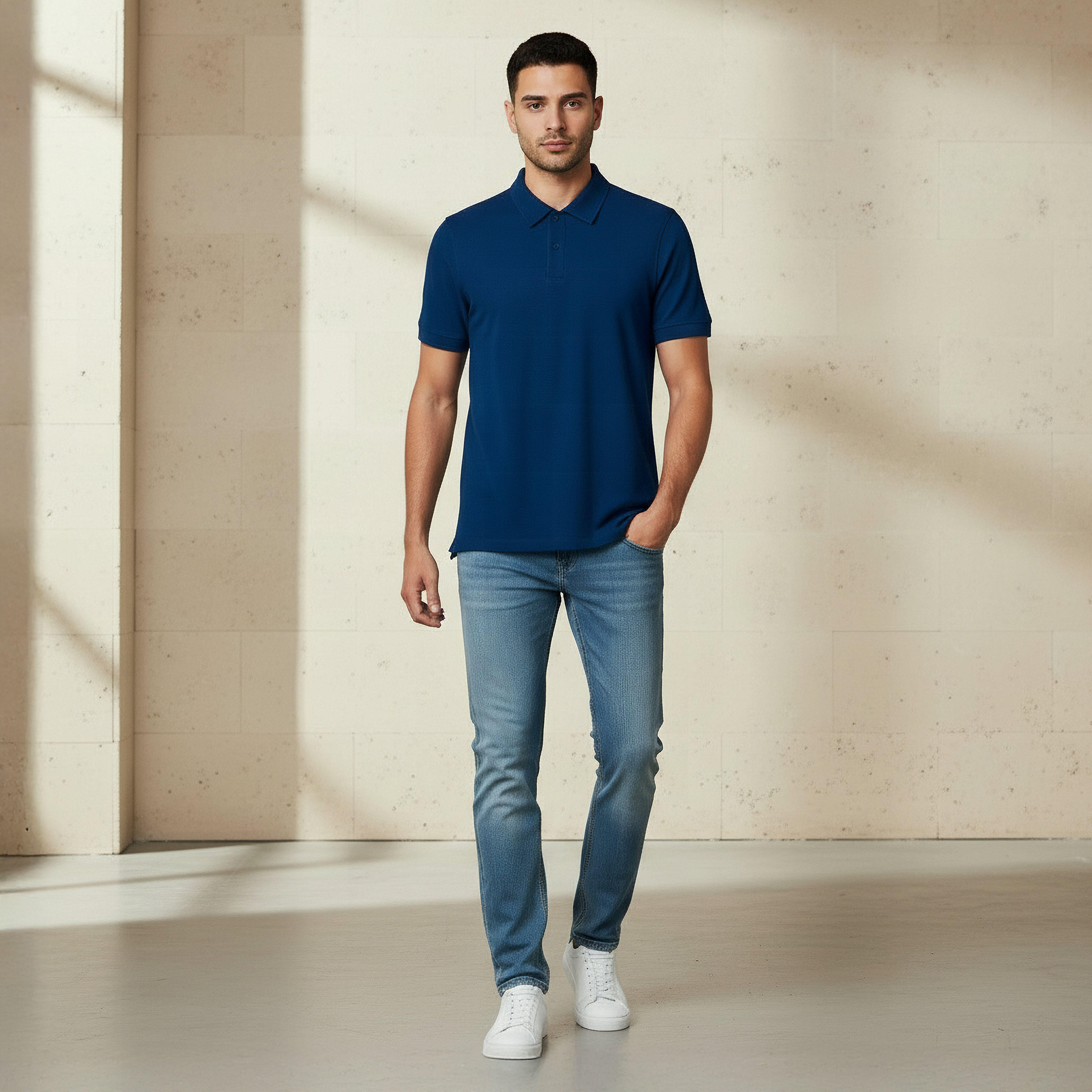 Men Short Sleeves Textured Polo T-shirt-men-clothing-tshirtsandpolos-polos-image-5