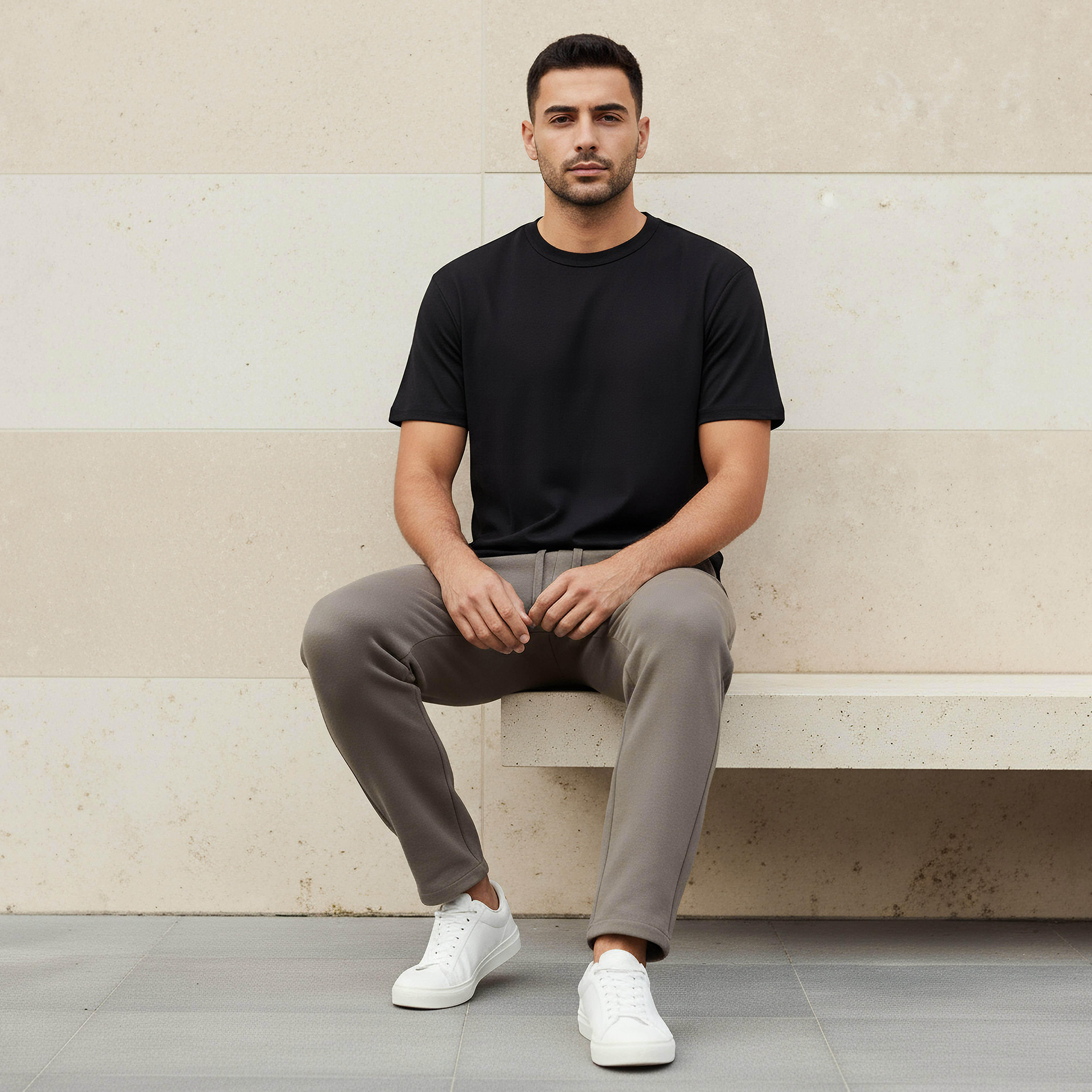 Men Relaxed Fit Crew Neck Short Sleeves T-shirt-men-clothing-tshirtsandpolos-tshirts-image-2