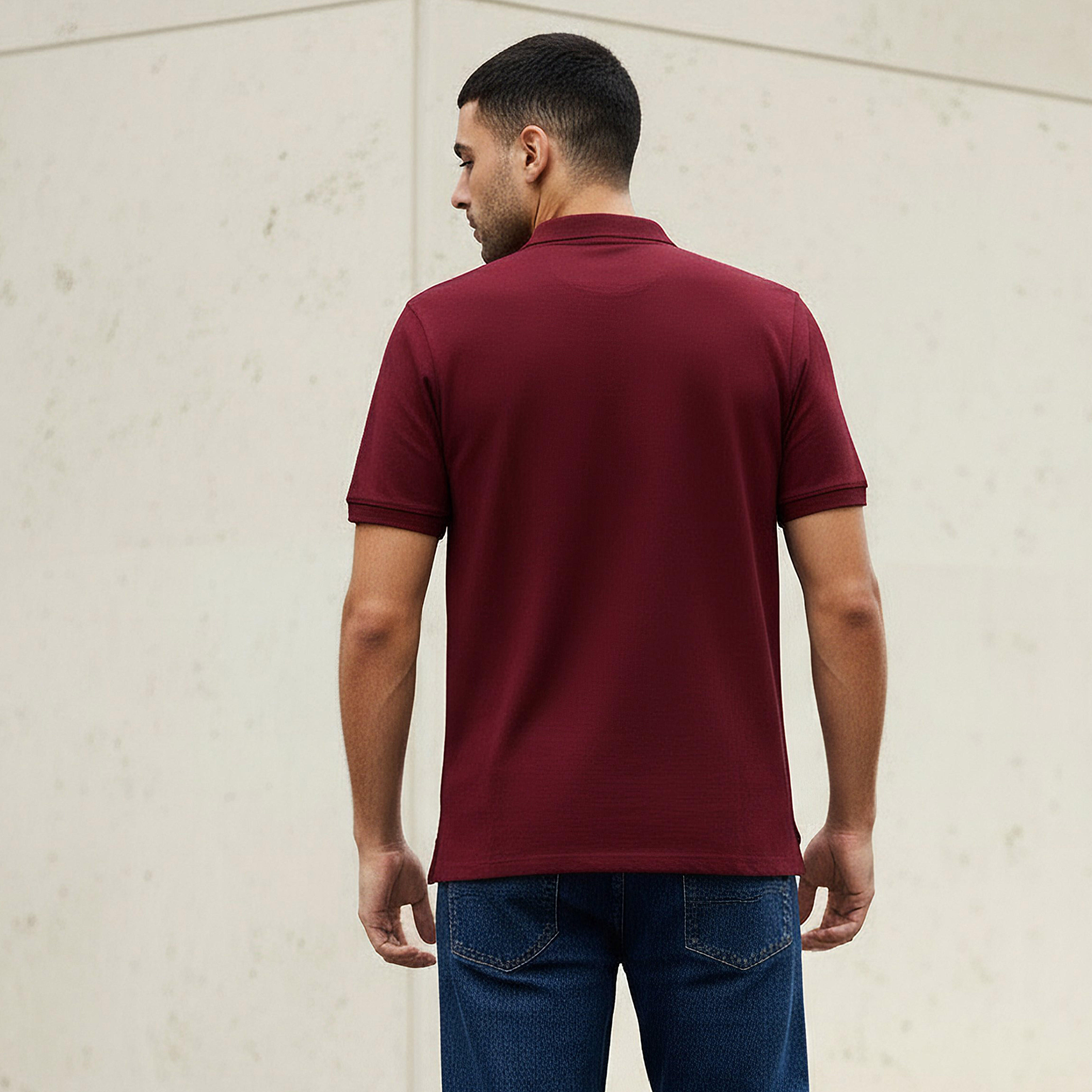 Men Short Sleeves Pique Polo T-shirt-men-clothing-tshirtsandpolos-polos-image-3