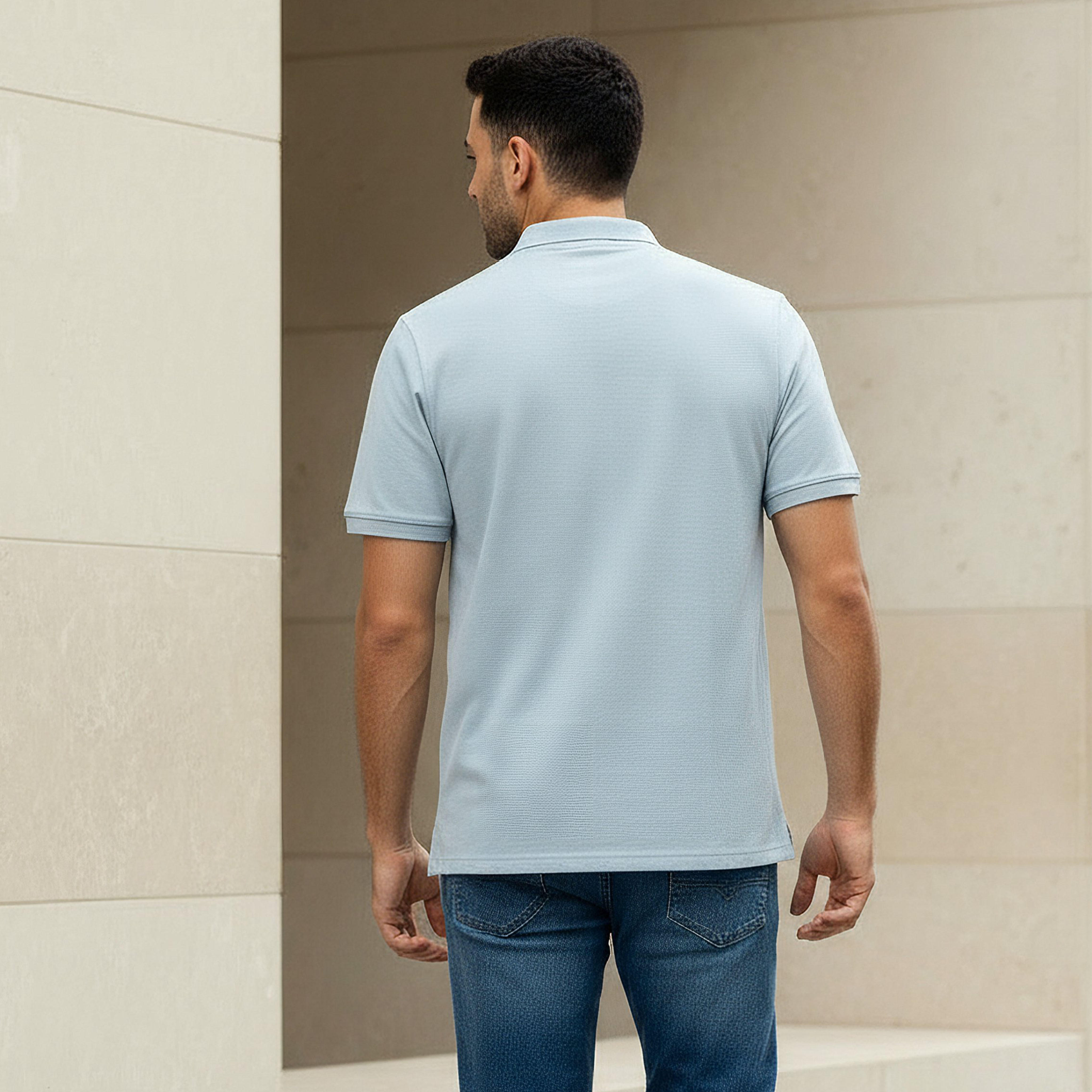 Men Short Sleeves Pique Polo T-shirt-men-clothing-tshirtsandpolos-polos-image-3