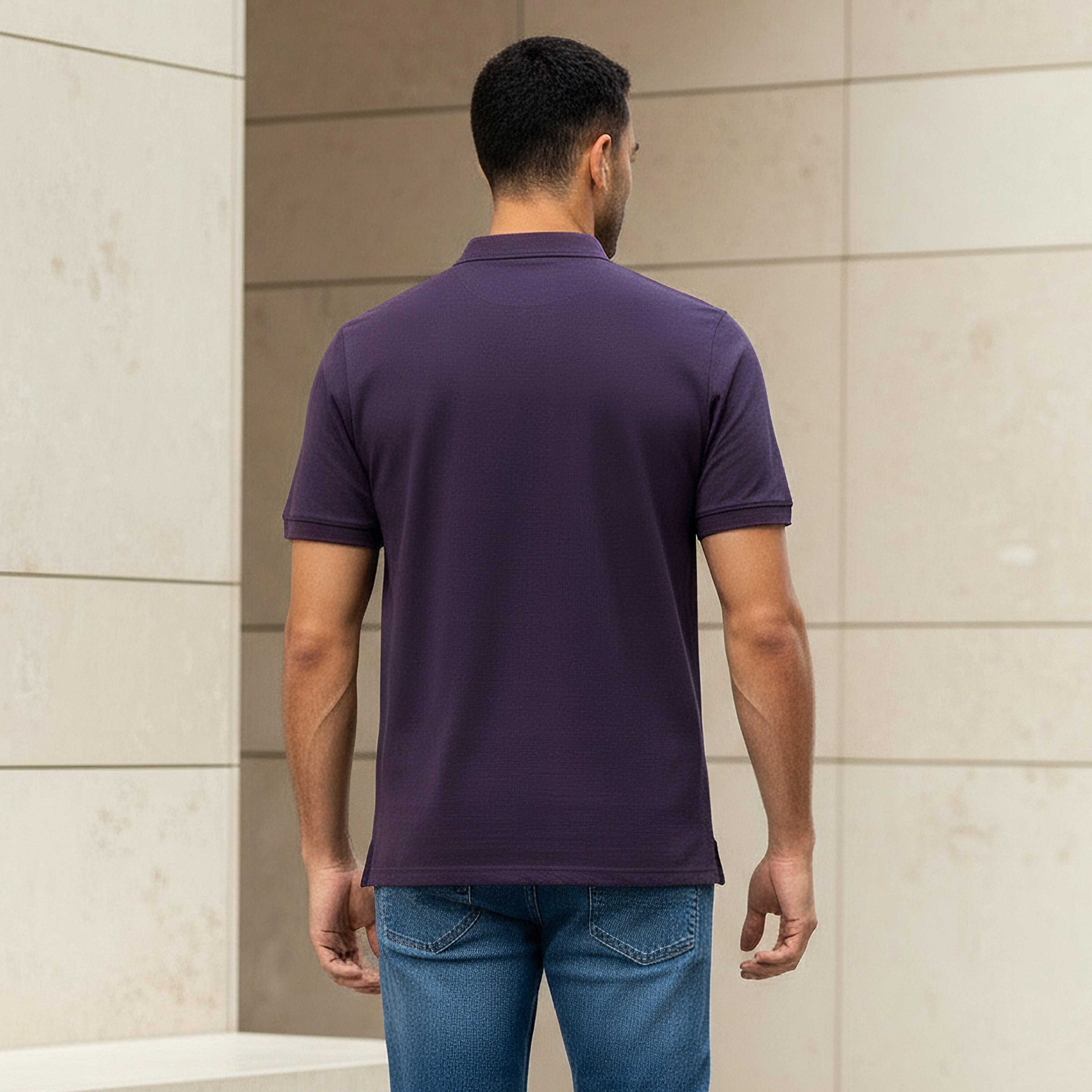 تيشيرت بولو بيكيه بأكمام قصيرة للرجال-men-clothing-tshirtsandpolos-polos-image-3