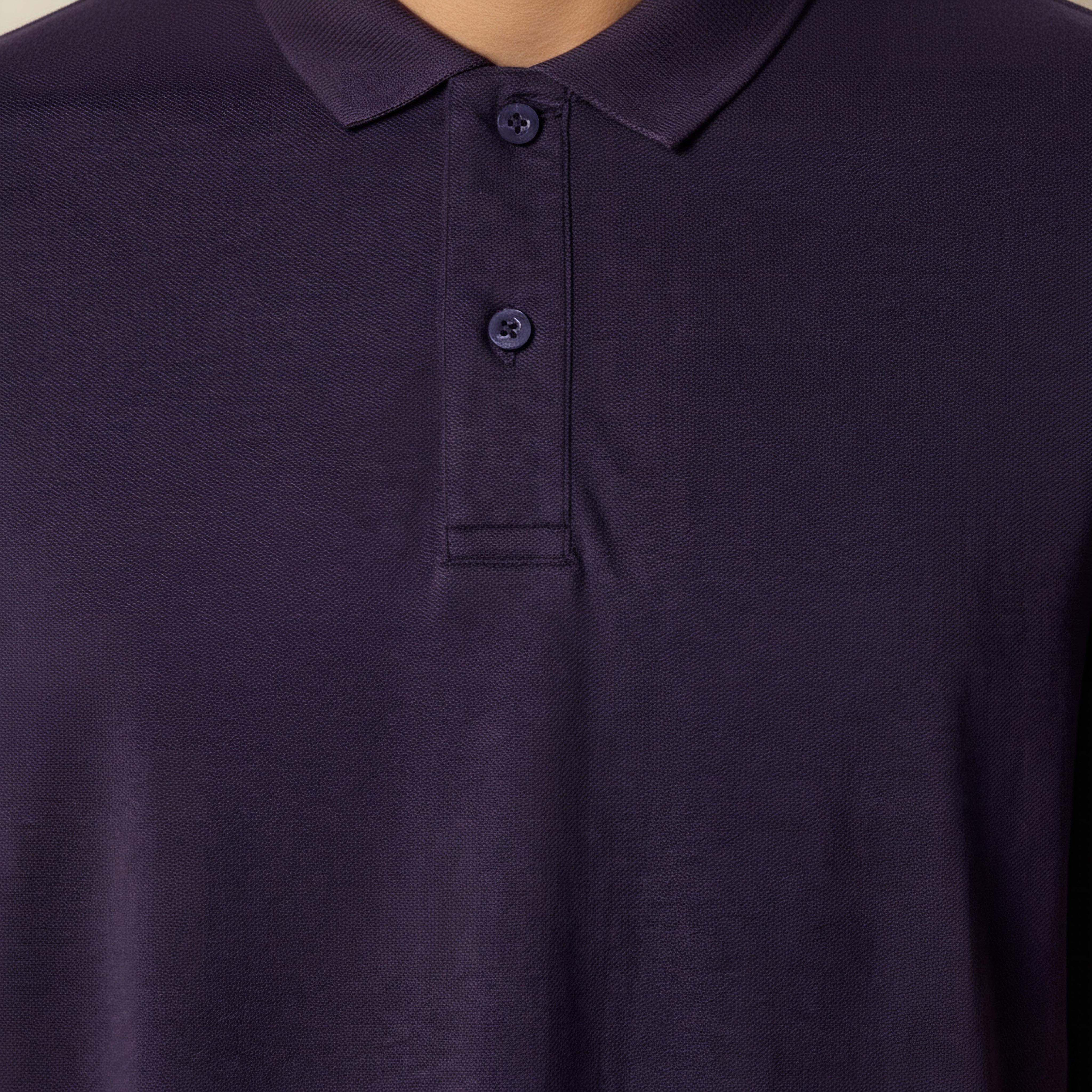 تيشيرت بولو بيكيه بأكمام قصيرة للرجال-men-clothing-tshirtsandpolos-polos-image-4