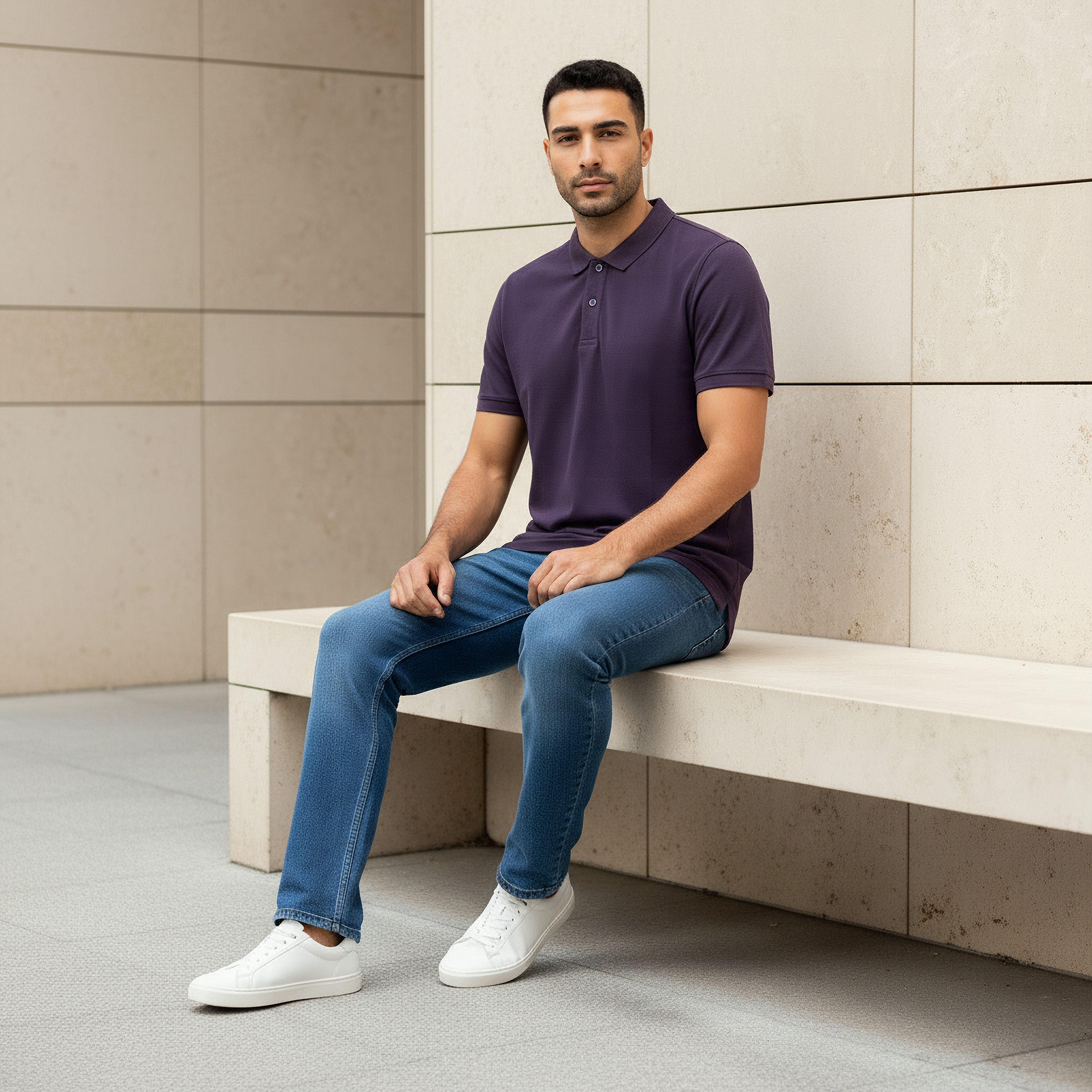 تيشيرت بولو بيكيه بأكمام قصيرة للرجال-men-clothing-tshirtsandpolos-polos-image-5