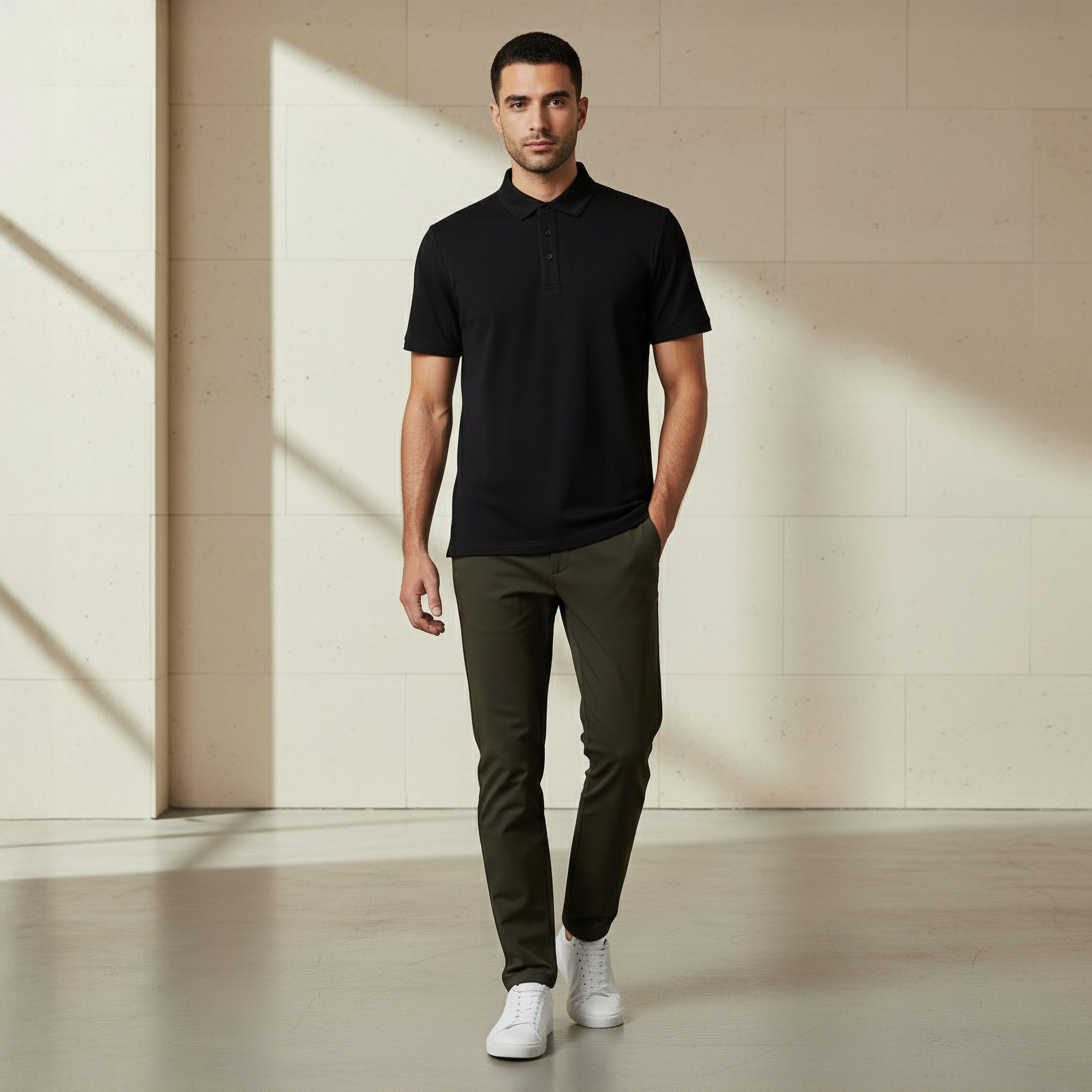 تيشيرت بولو رجالي بأكمام قصيرة-men-clothing-tshirtsandpolos-polos-image-1