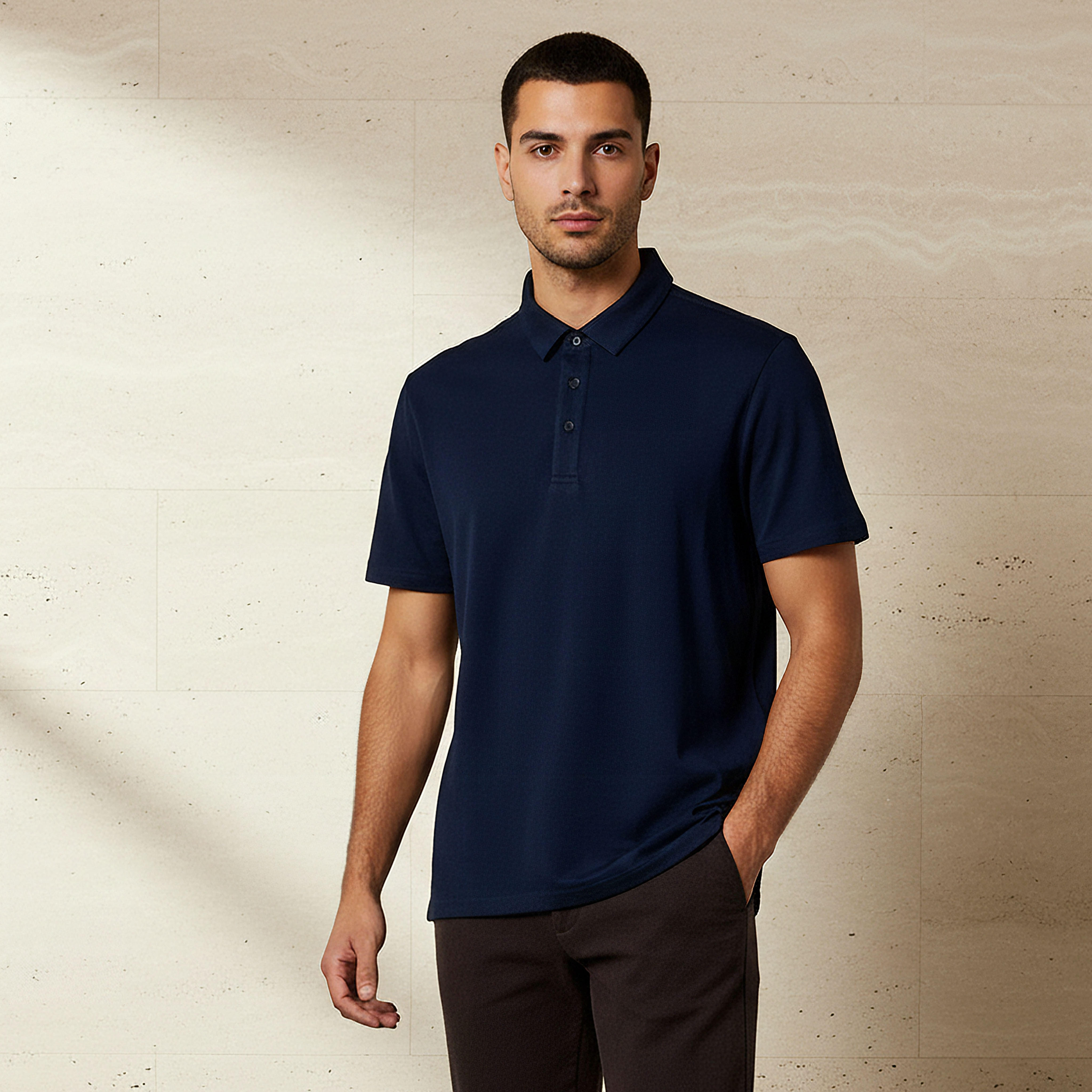 Men Short Sleeve Polo T-shirt-men-clothing-tshirtsandpolos-polos-image-1