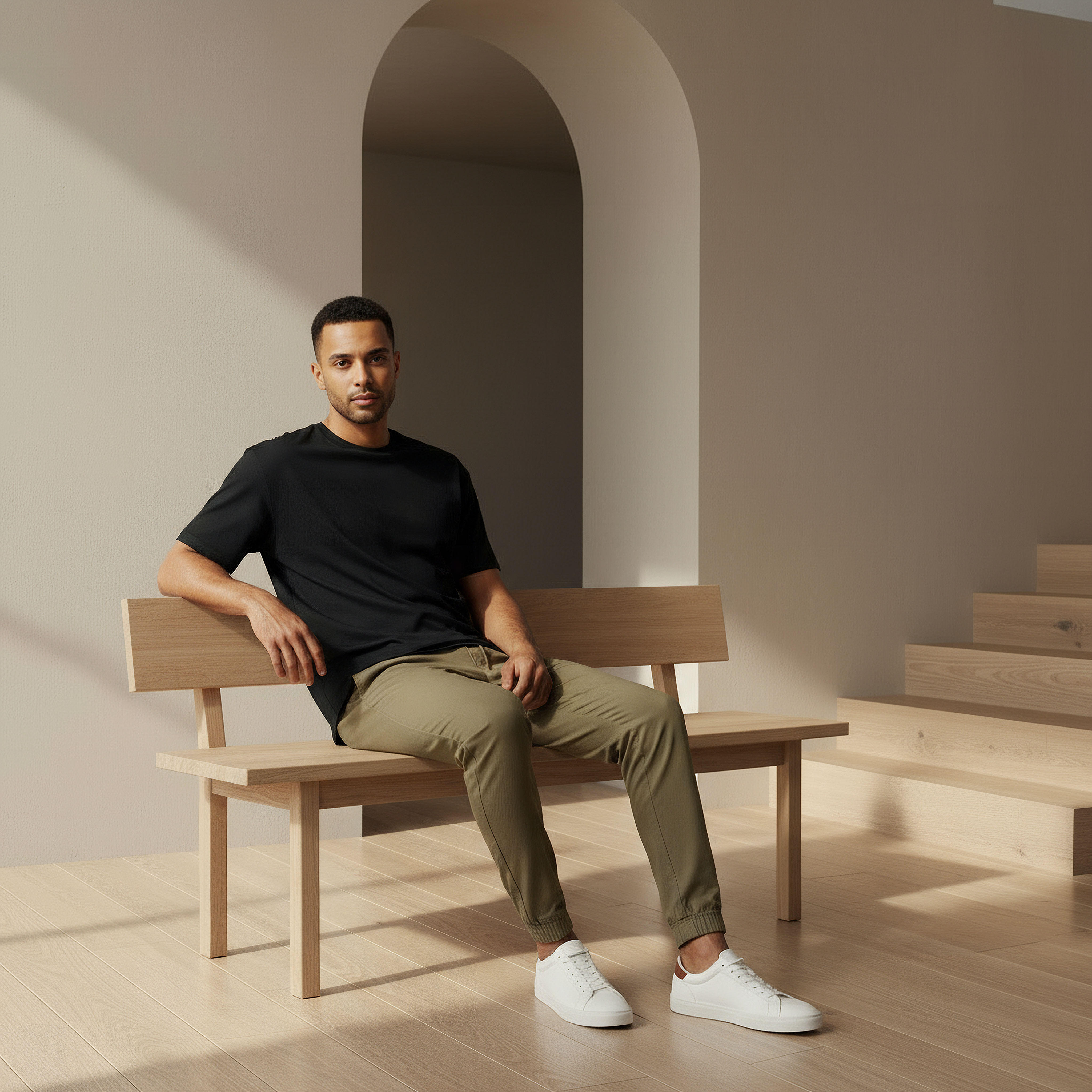 Men Relaxed Fit Crew Neck Short Sleeve Drop Shoulder T-shirt-men-clothing-tshirtsandpolos-tshirts-image-5