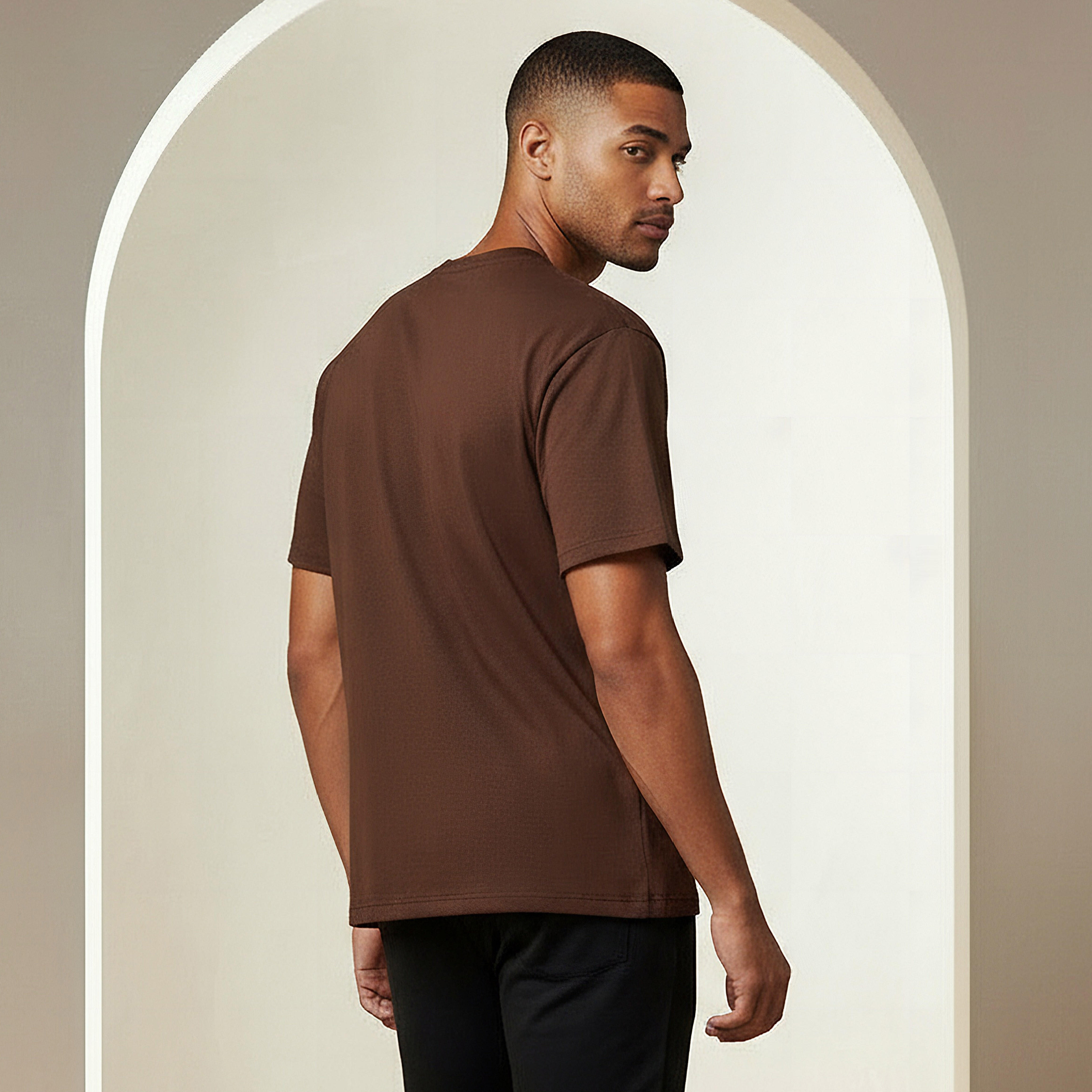 Men Relaxed Fit Crew Neck Short Sleeve Drop Shoulder T-shirt-men-clothing-tshirtsandpolos-tshirts-image-3