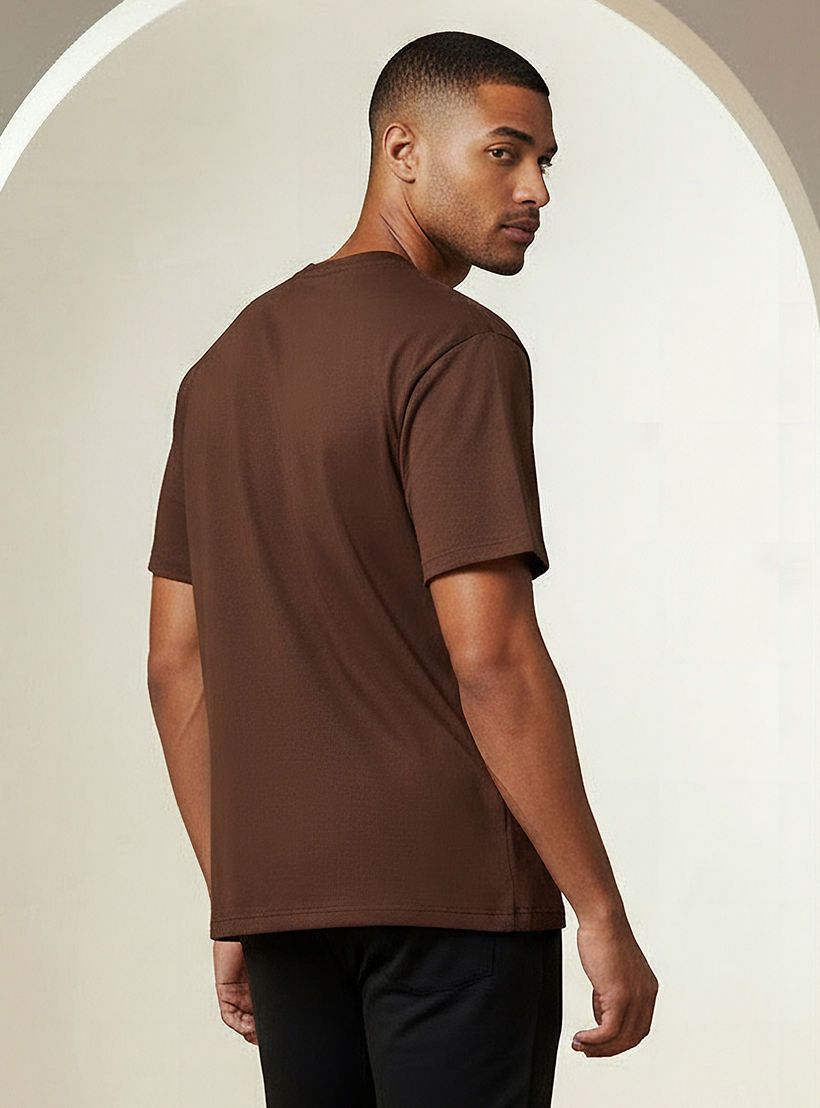 Men Relaxed Fit Crew Neck Short Sleeve Drop Shoulder T-shirt-men-clothing-tshirtsandpolos-tshirts-image-3