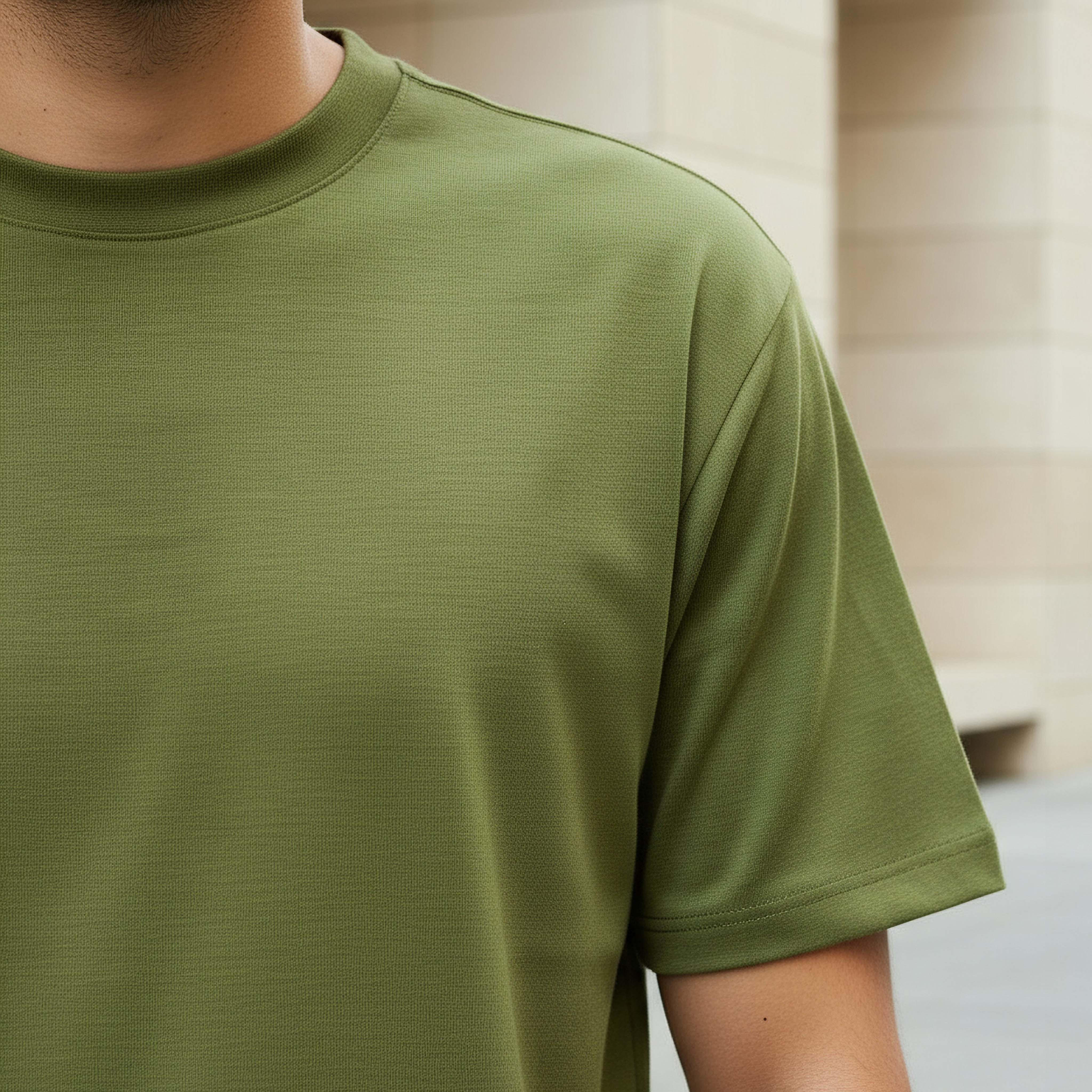 Men Relaxed Fit Crew Neck Drop Shoulder Sleeve T-shirt-men-clothing-tshirtsandpolos-tshirts-image-4
