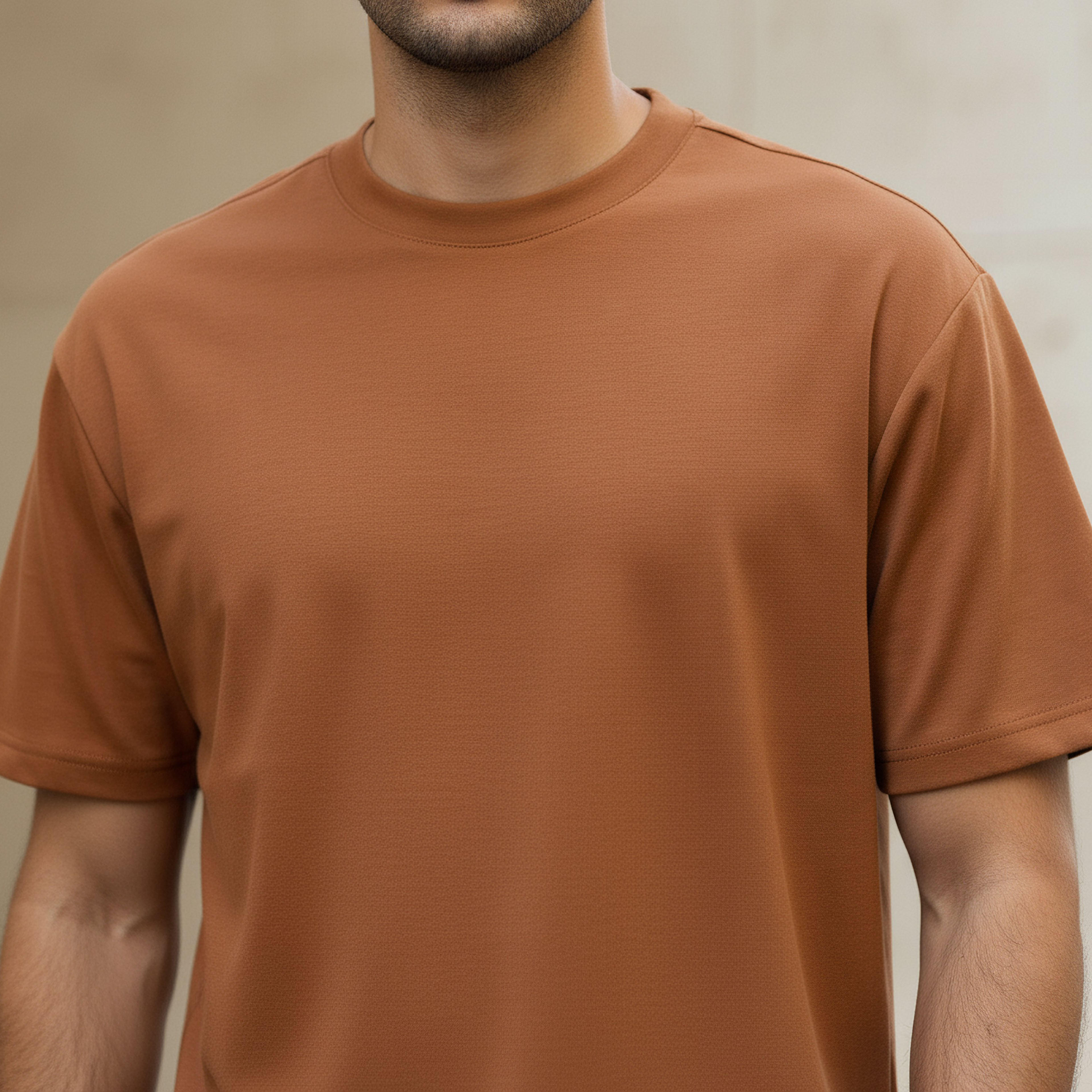 Men Relaxed Fit Crew Neck Drop Shoulder Sleeve T-shirt-men-clothing-tshirtsandpolos-tshirts-image-4