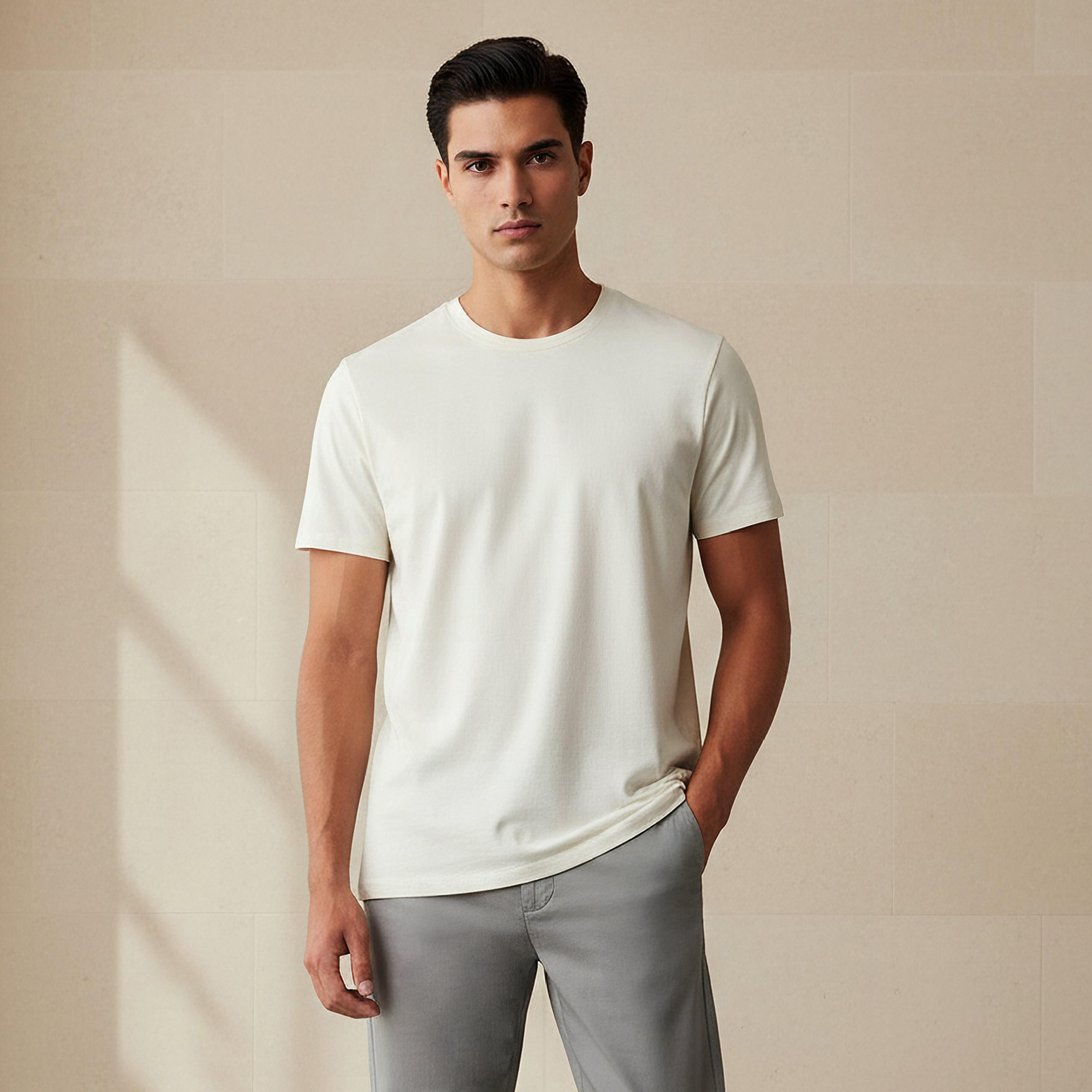 Men Regular Fit Crew Neck Short Sleeve T-shirt-men-clothing-tshirtsandpolos-tshirts-image-1