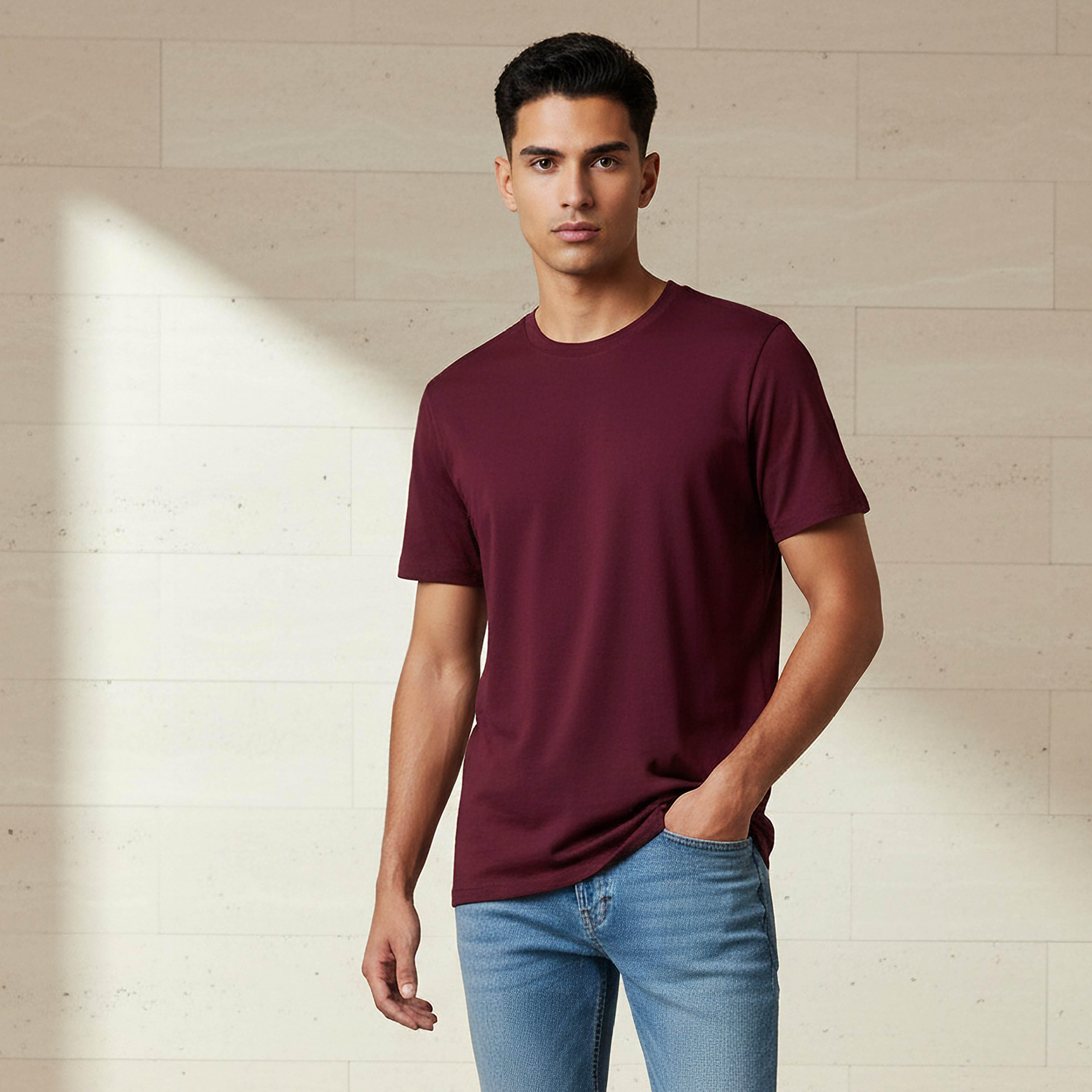 Men Regular Fit Crew Neck Short Sleeve T-shirt-men-clothing-tshirtsandpolos-tshirts-image-6