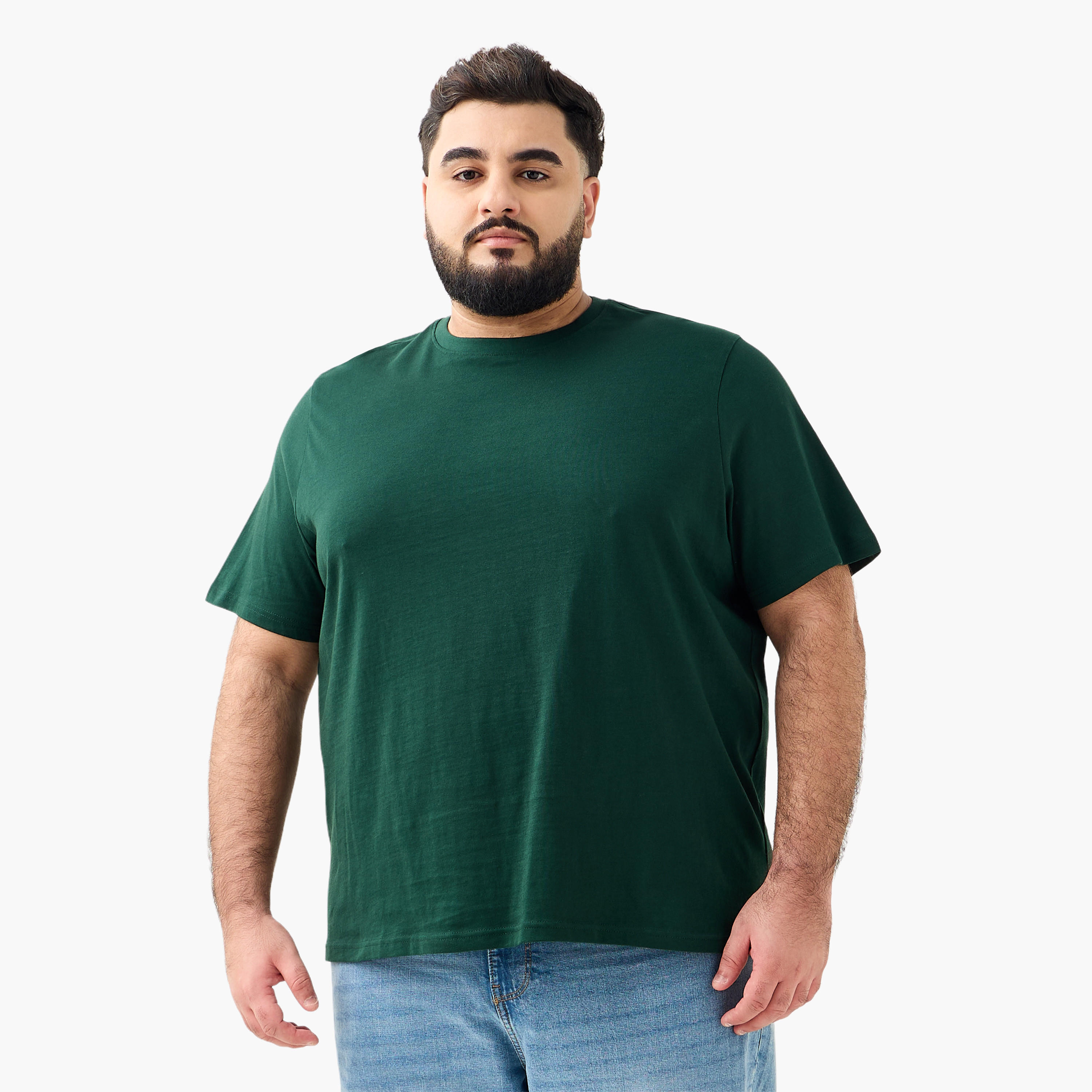 Men Regular Fit Crew Neck Short Sleeves T-shirt-men-clothing-tshirtsandpolos-tshirts-image-2