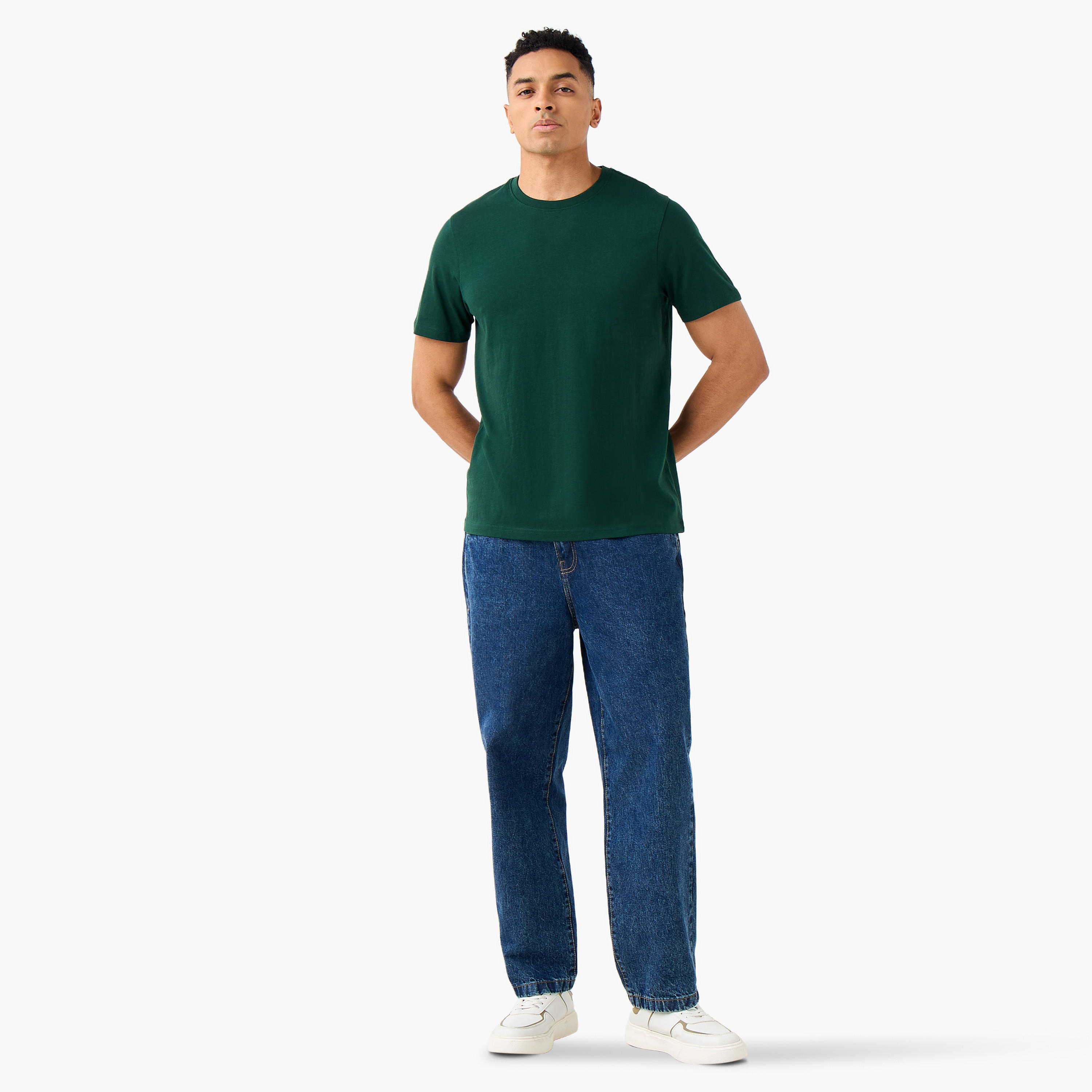 Men Regular Fit Crew Neck Short Sleeves T-shirt-men-clothing-tshirtsandpolos-tshirts-image-3