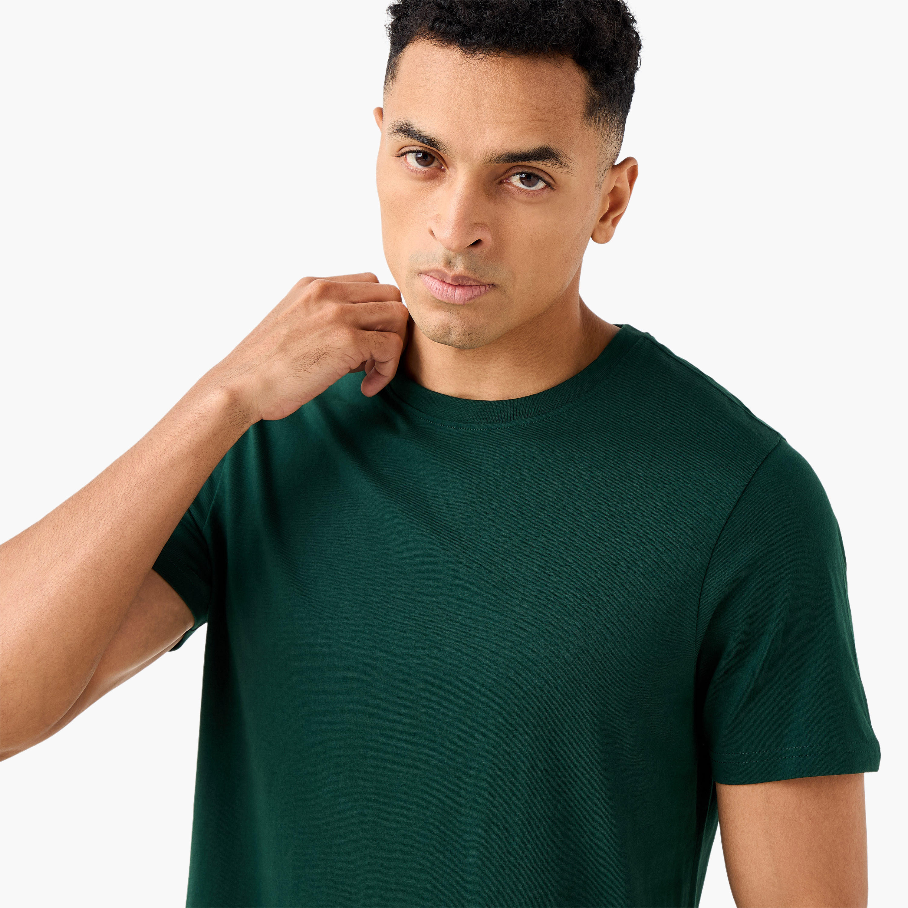 Men Regular Fit Crew Neck Short Sleeves T-shirt-men-clothing-tshirtsandpolos-tshirts-image-4