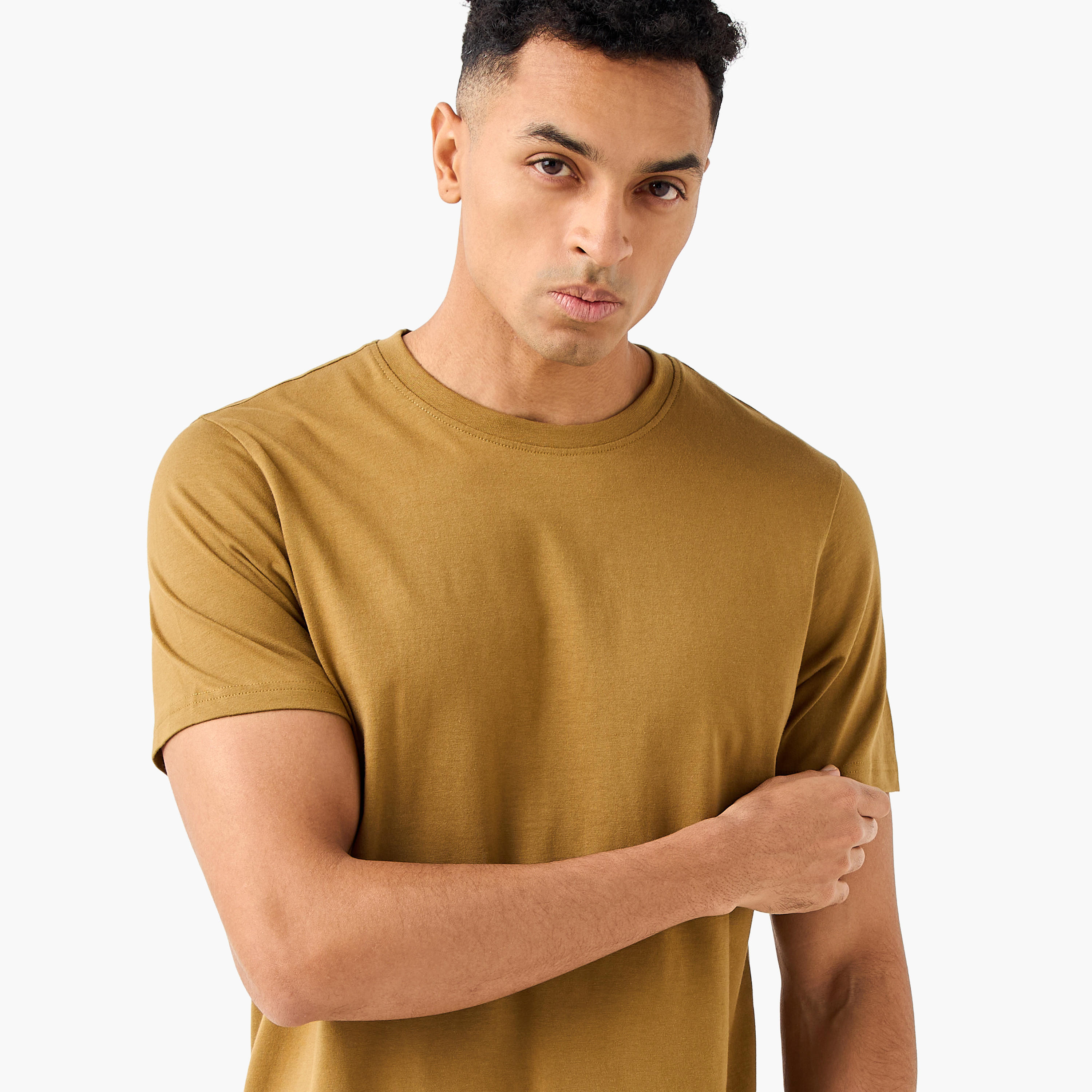 Men Regular Fit Crew Neck Short Sleeves T-shirt-men-clothing-tshirtsandpolos-tshirts-image-6