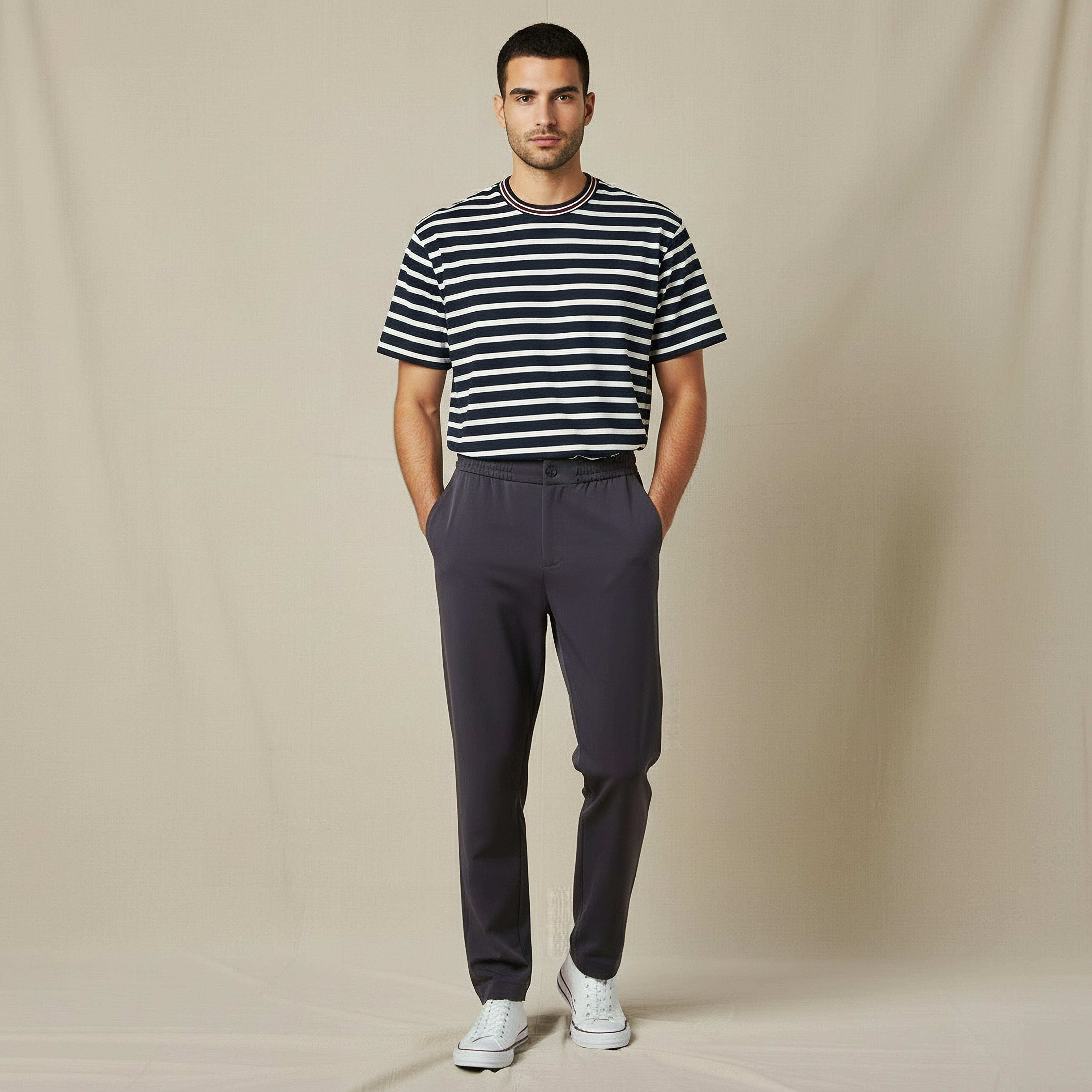 Men Regular Fit Crew Neck Short Sleeves Striped T-shirt-men-clothing-tshirtsandpolos-tshirts-image-2