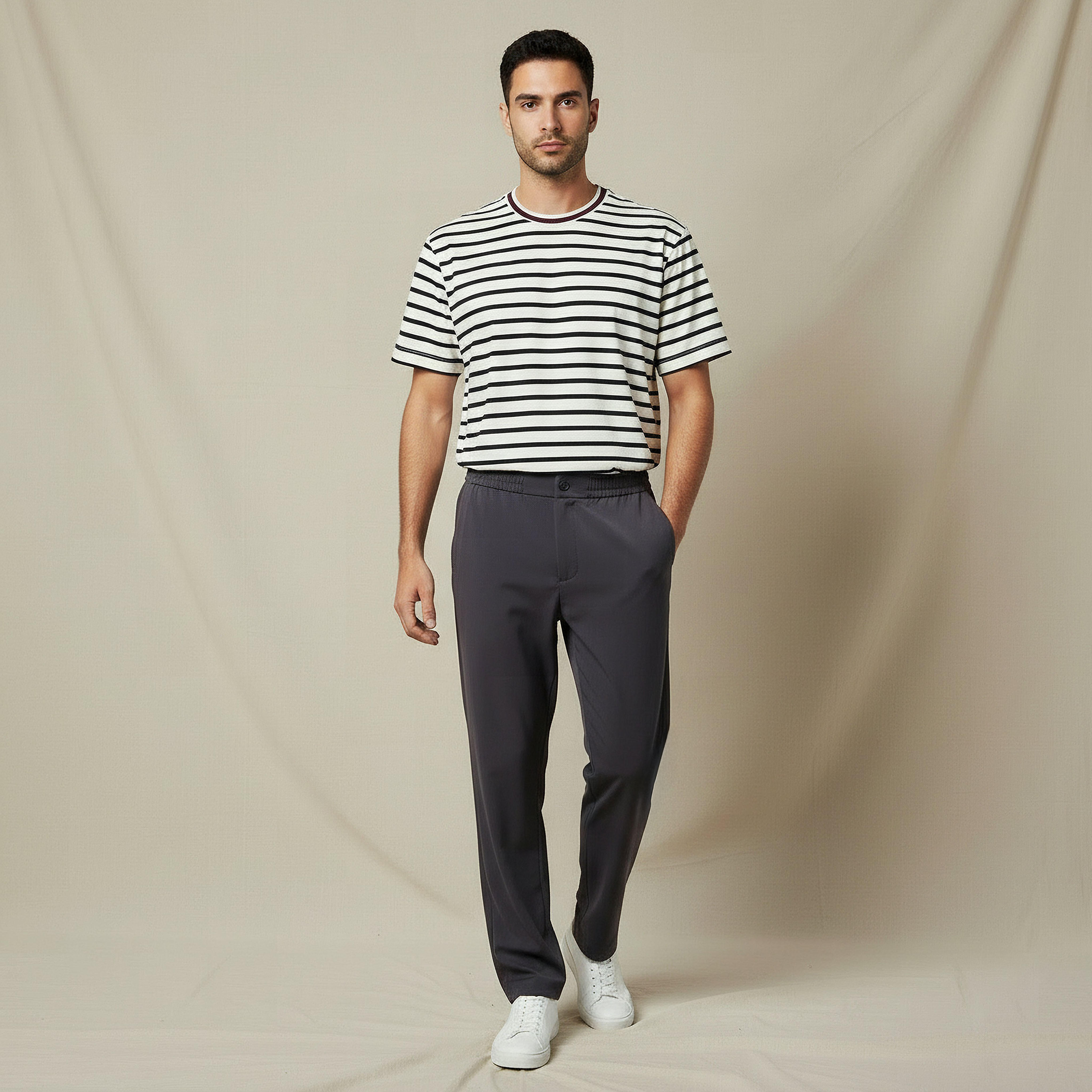 Men Regular Fit Crew Neck Short Sleeves Striped T-shirt-men-clothing-tshirtsandpolos-tshirts-image-2