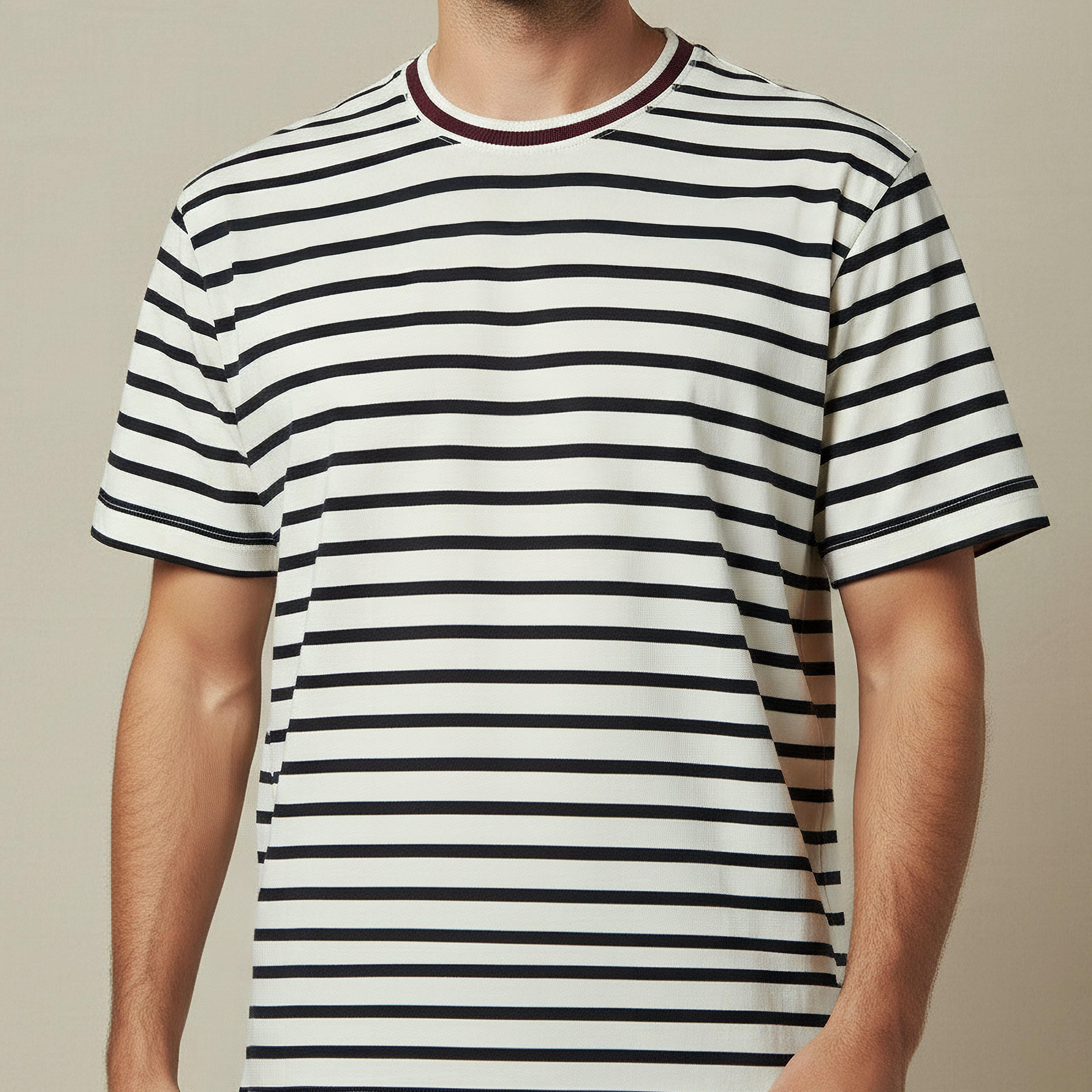 Men Regular Fit Crew Neck Short Sleeves Striped T-shirt-men-clothing-tshirtsandpolos-tshirts-image-4