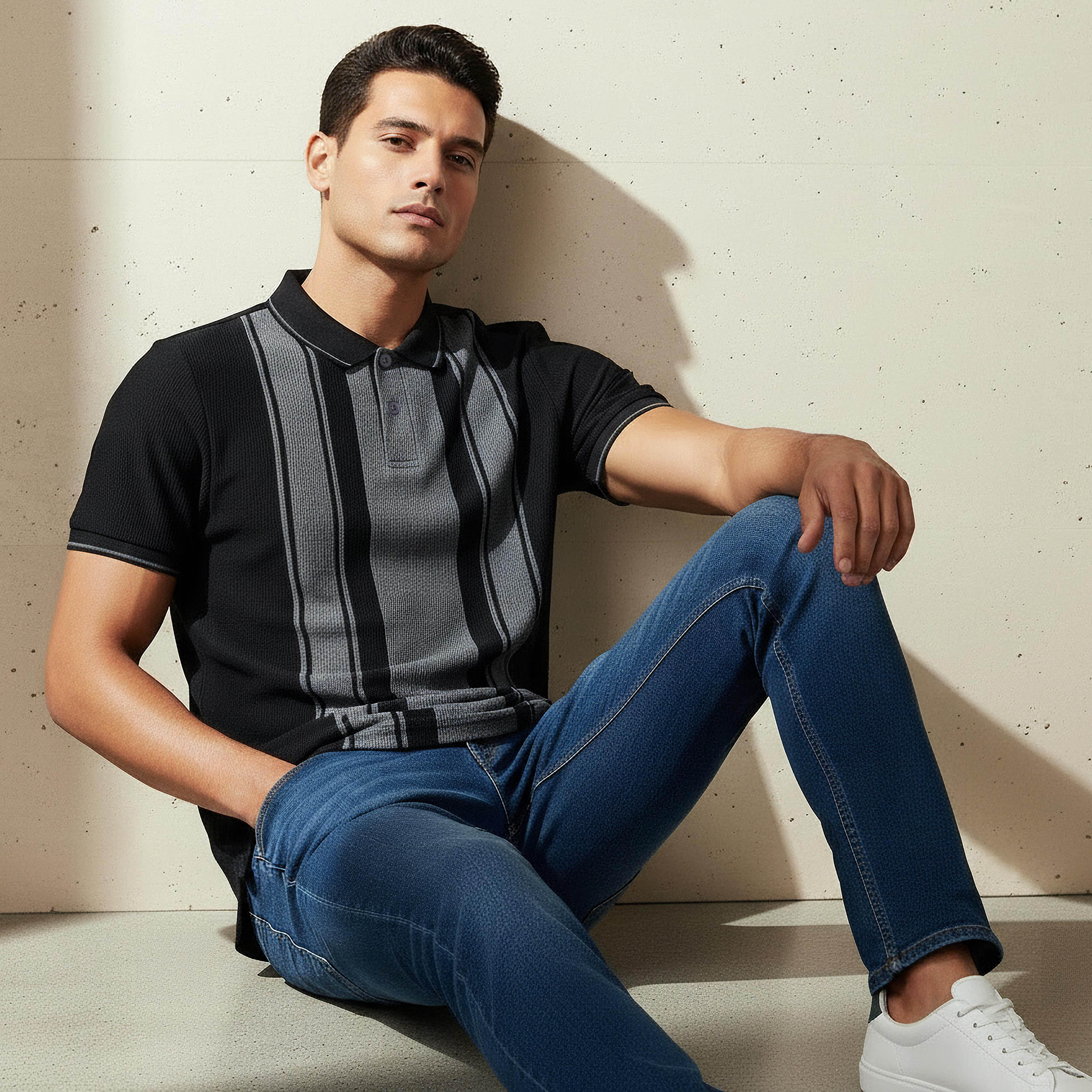 Men Short Sleeves Striped Polo T-shirt-men-clothing-tshirtsandpolos-polos-image-5