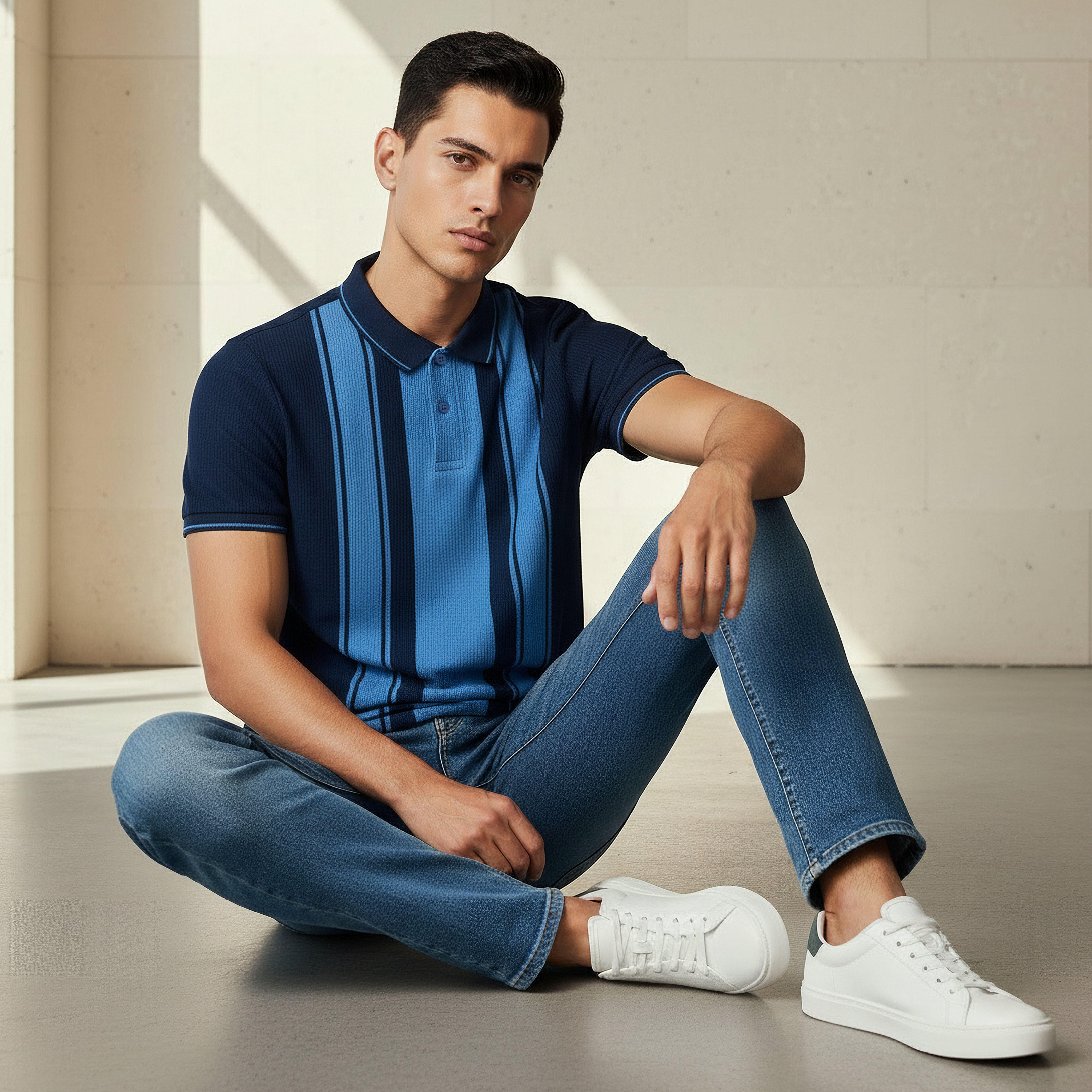 Men Short Sleeves Striped Polo T-shirt-men-clothing-tshirtsandpolos-polos-image-5