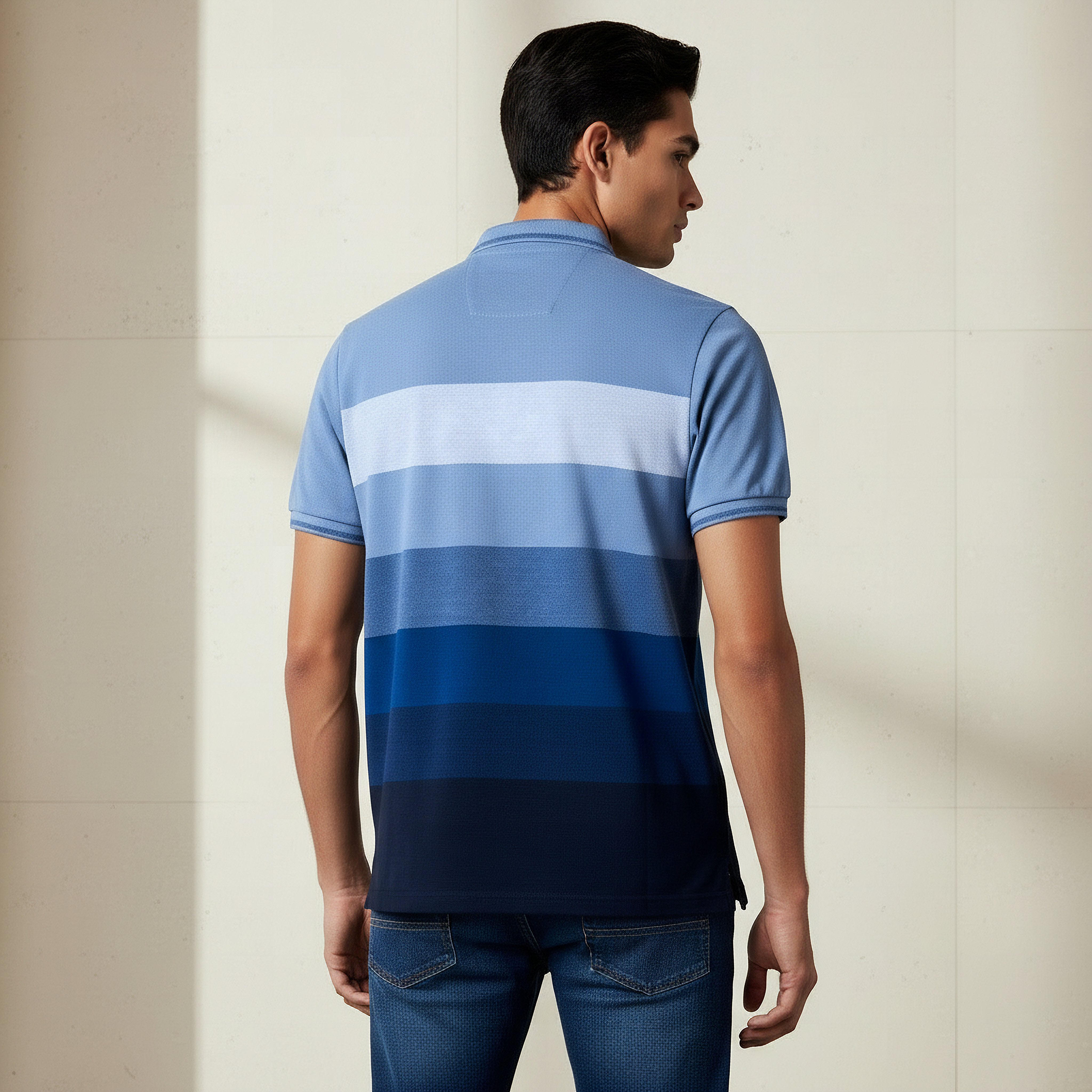 Men Short Sleeves Striped Pique Detail Polo T-shirt-men-clothing-tshirtsandpolos-polos-image-4