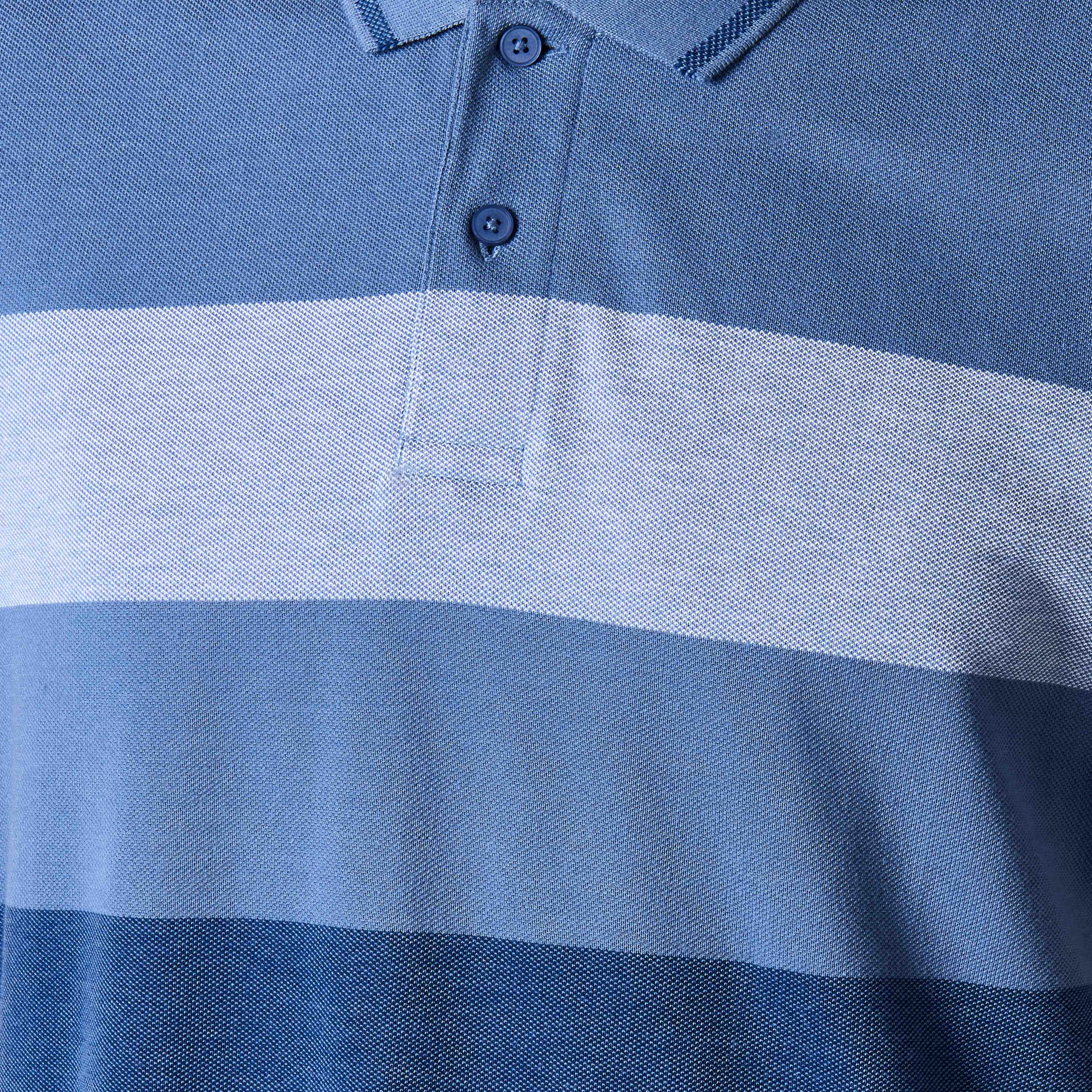Men Short Sleeves Striped Pique Detail Polo T-shirt-men-clothing-tshirtsandpolos-polos-image-2
