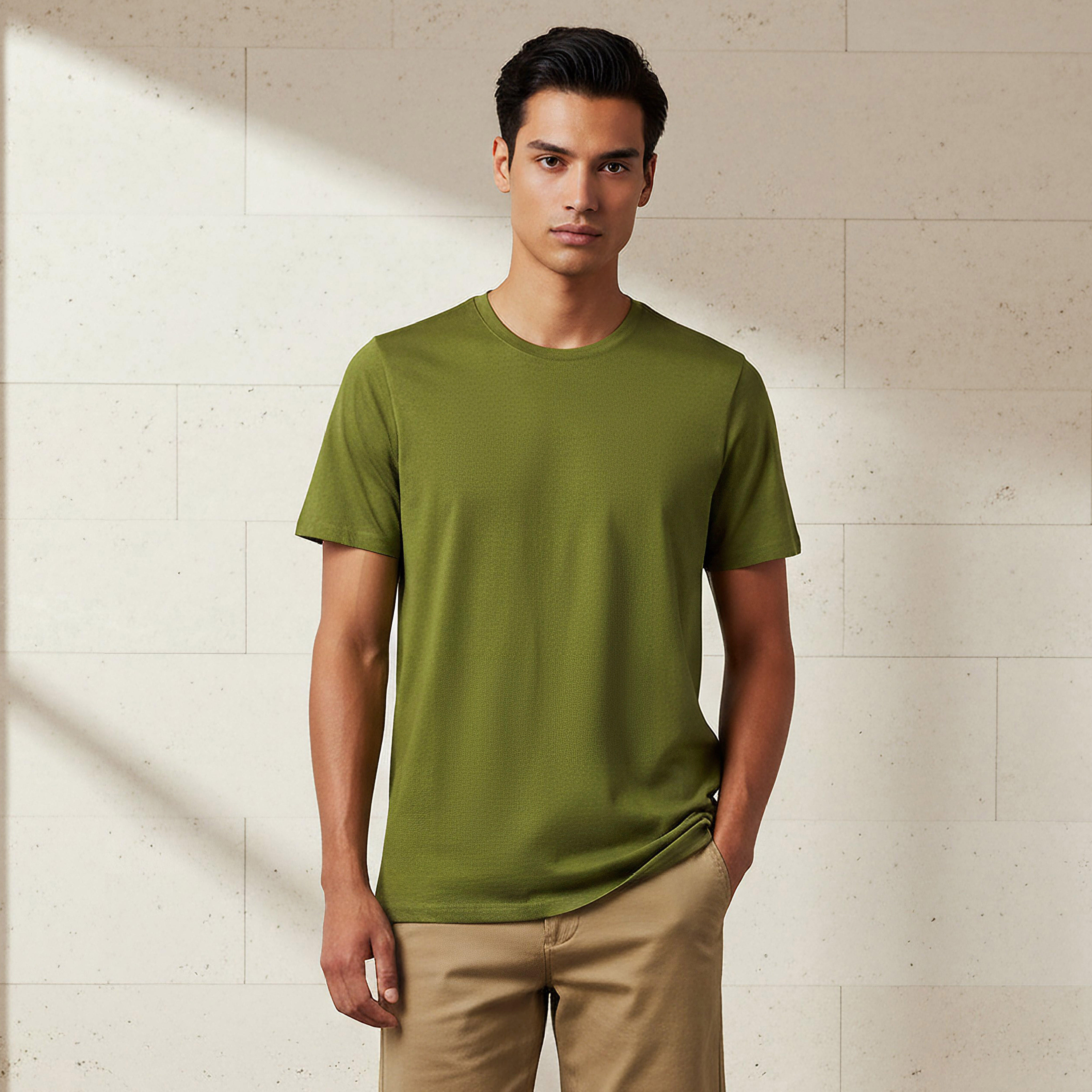 Men Regular Fit Crew Neck Short Sleeve T-shirt-men-clothing-tshirtsandpolos-tshirts-image-1