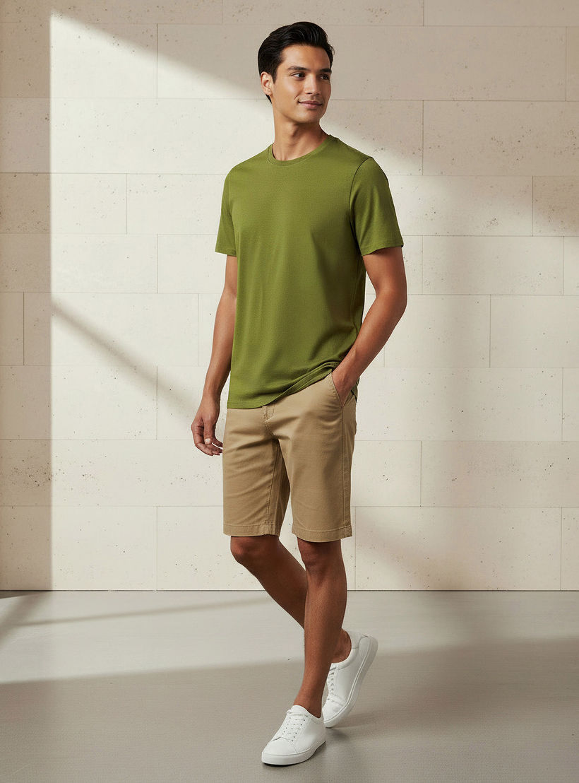 Men Regular Fit Crew Neck Short Sleeve T-shirt-men-clothing-tshirtsandpolos-tshirts-image-2