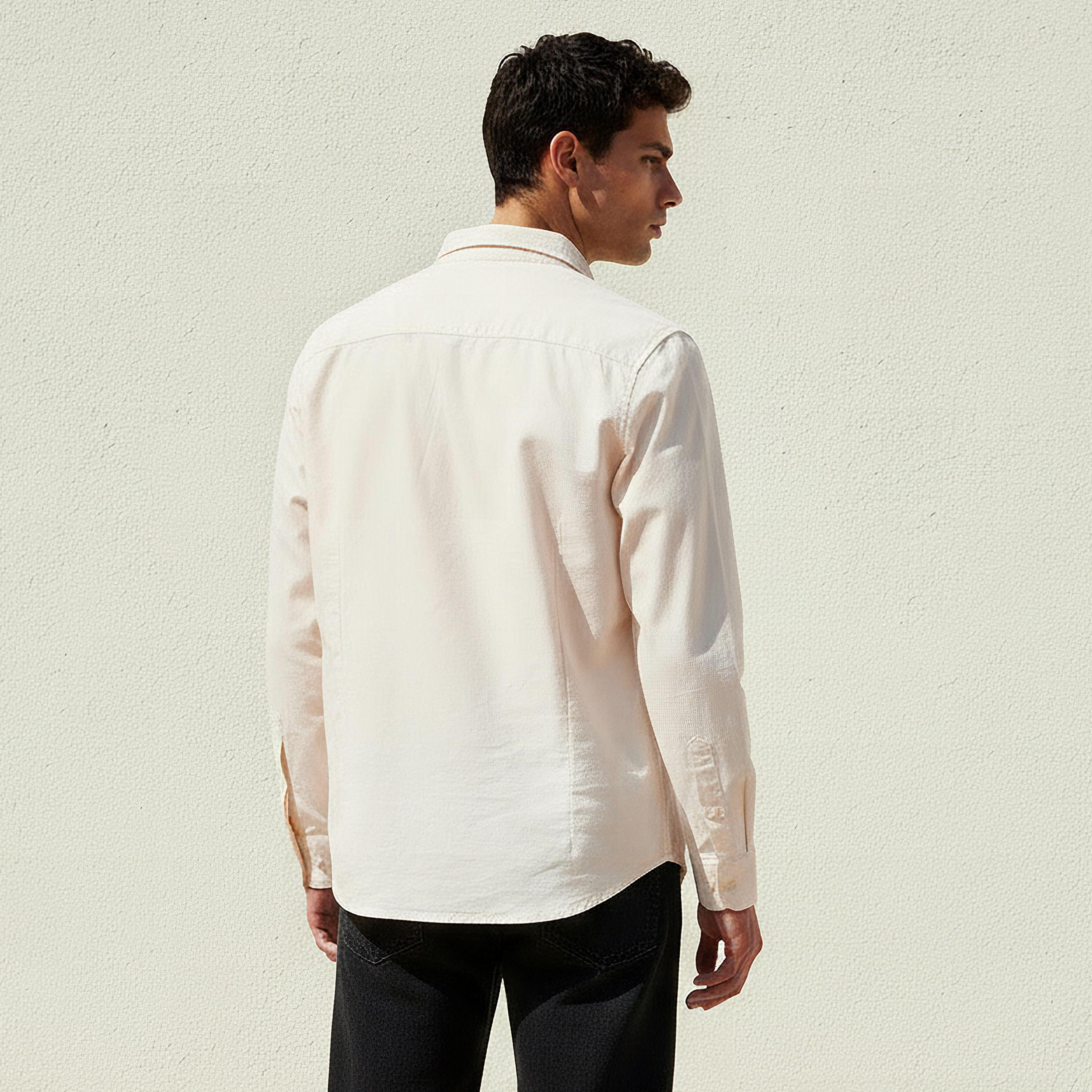 قميص رجالي بأكمام طويلة وياقة وقصة عادية-men-clothing-shirts-image-1