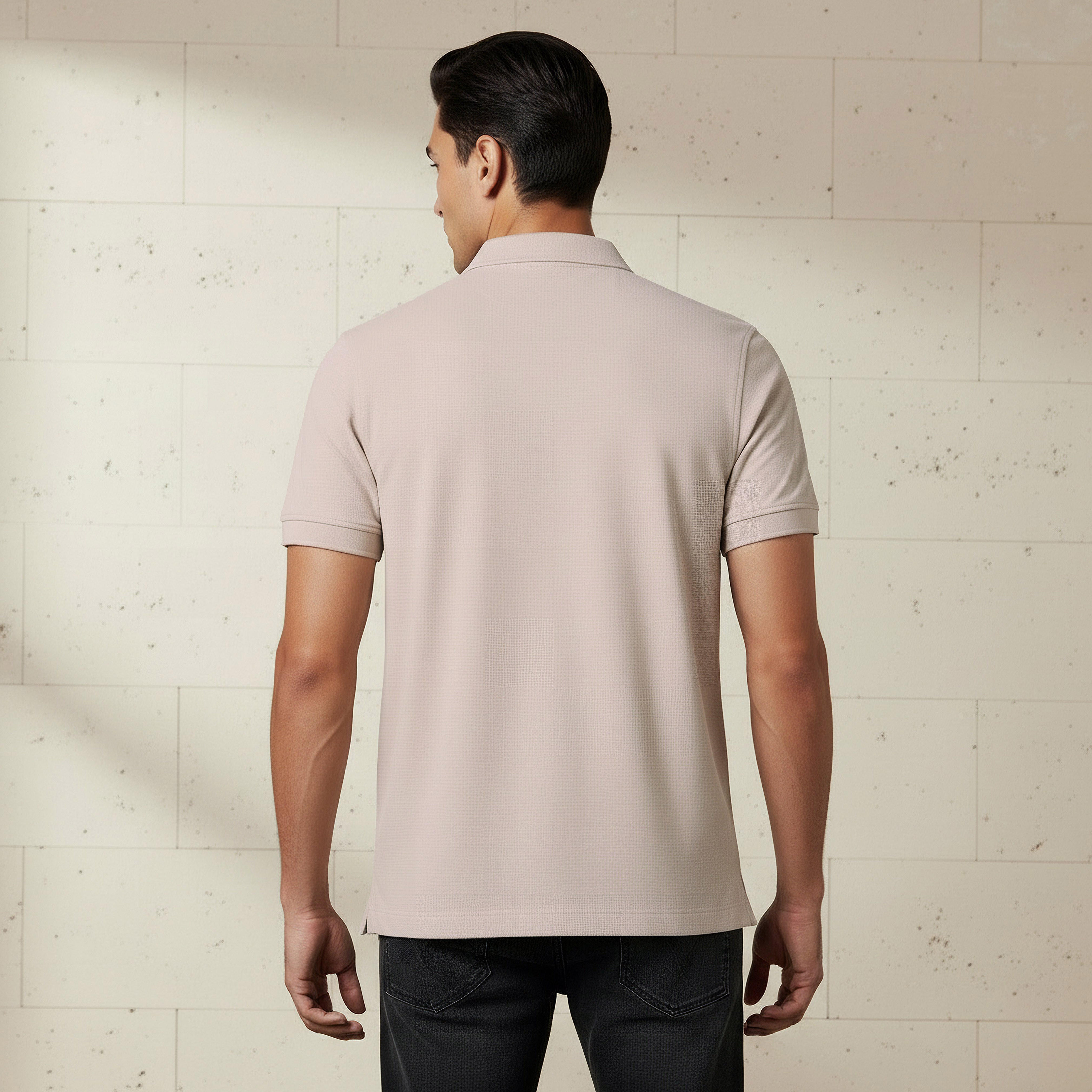 Men Short Sleeve Textured Polo T-shirt-men-clothing-tshirtsandpolos-polos-image-3