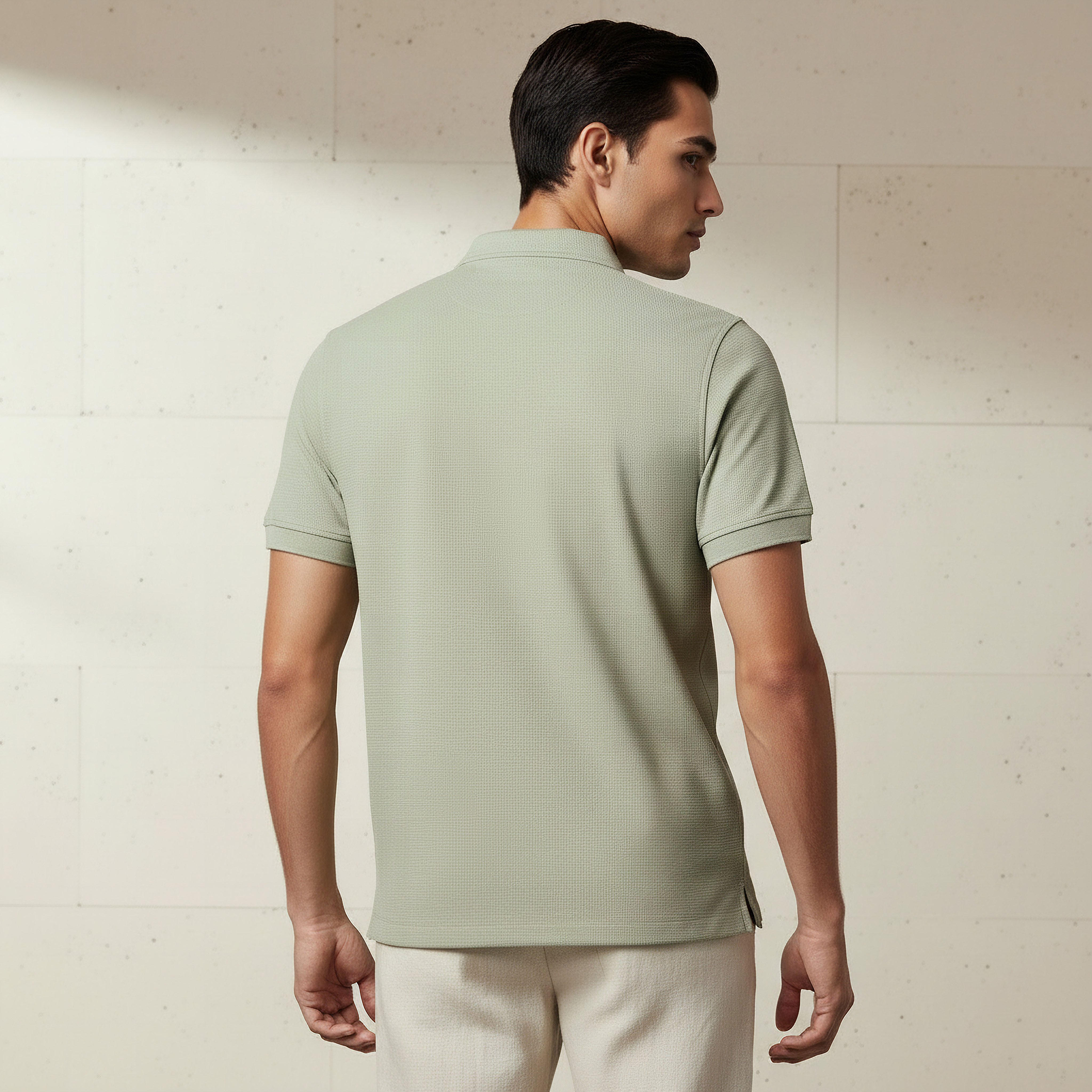 Men Short Sleeve Textured Polo T-shirt-men-clothing-tshirtsandpolos-polos-image-3