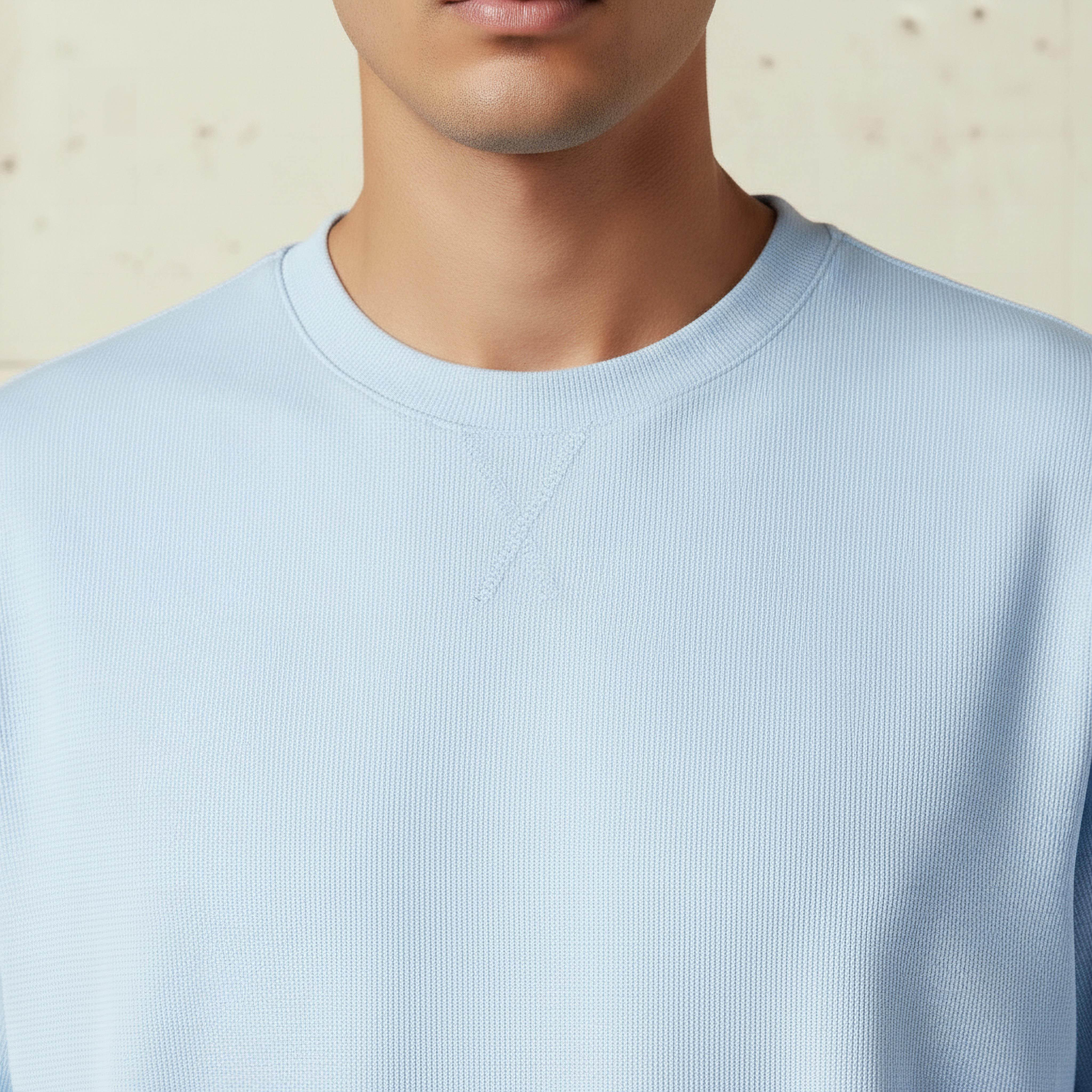 Men Relaxed Fit Crew Neck Short Sleeve Textured T-shirt-men-clothing-tshirtsandpolos-tshirts-image-4