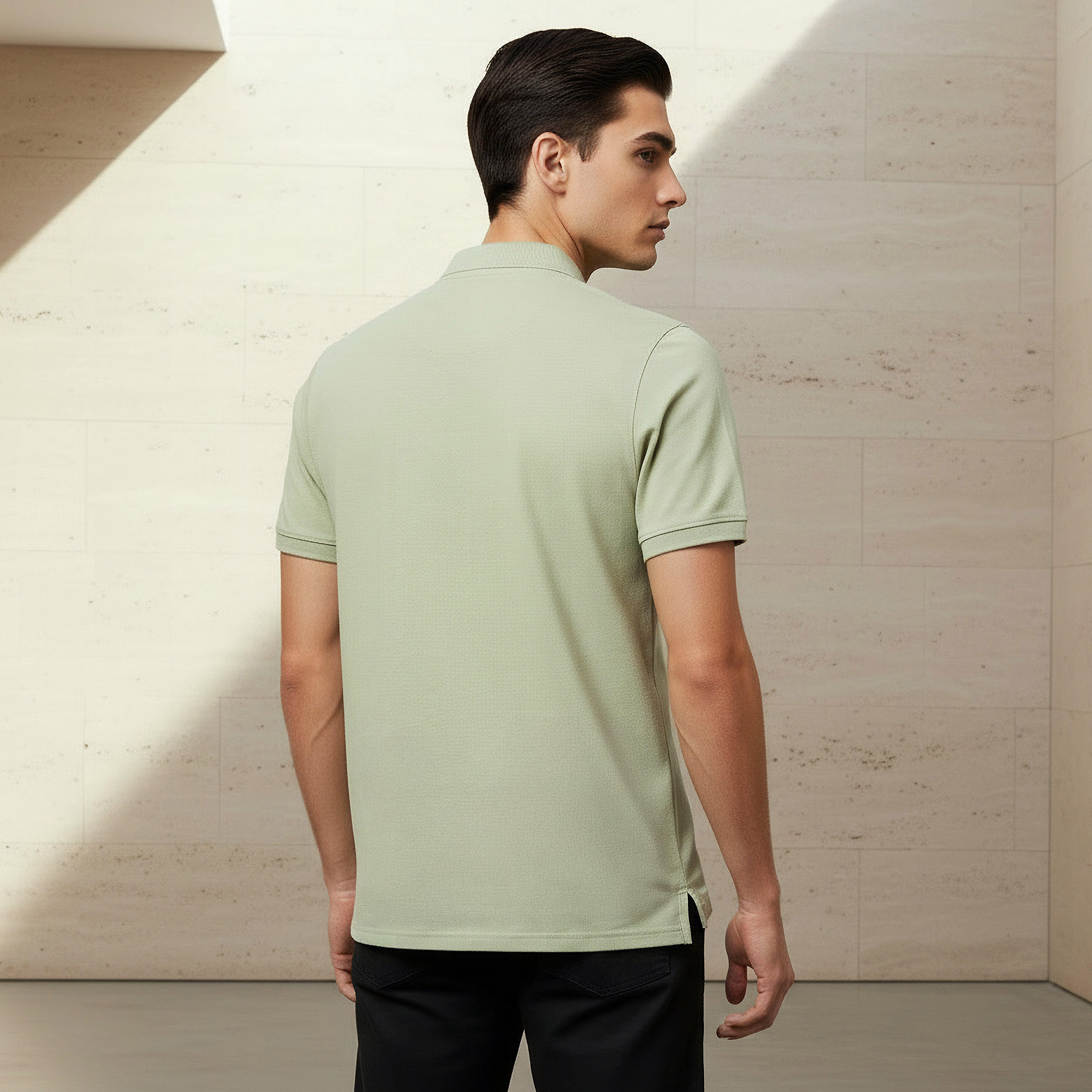Men Short Sleeve Textured Polo T-shirt-men-clothing-tshirtsandpolos-polos-image-3