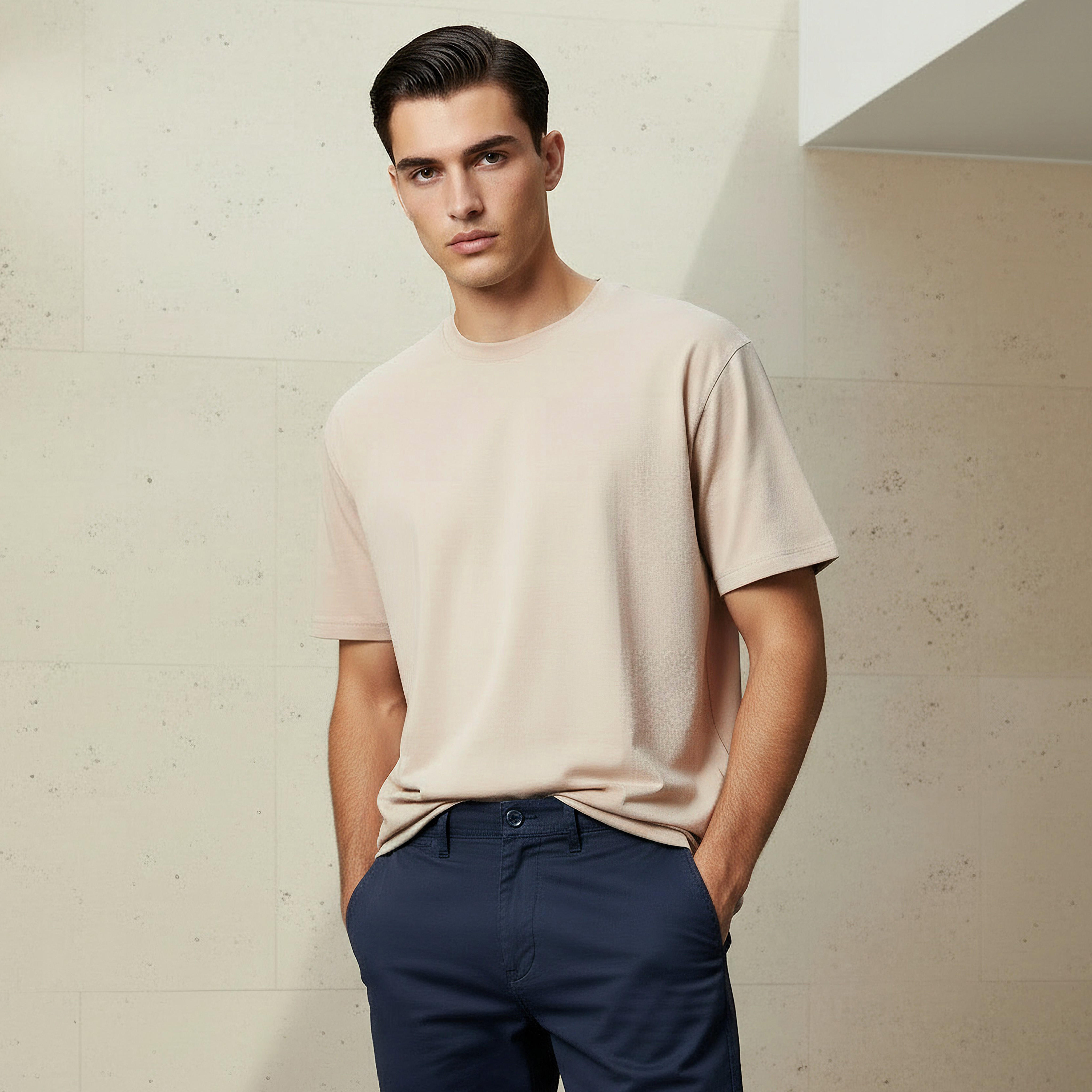 Men Relaxed Fit Crew Neck Short Sleeves T-shirt-men-clothing-tshirtsandpolos-tshirts-image-1