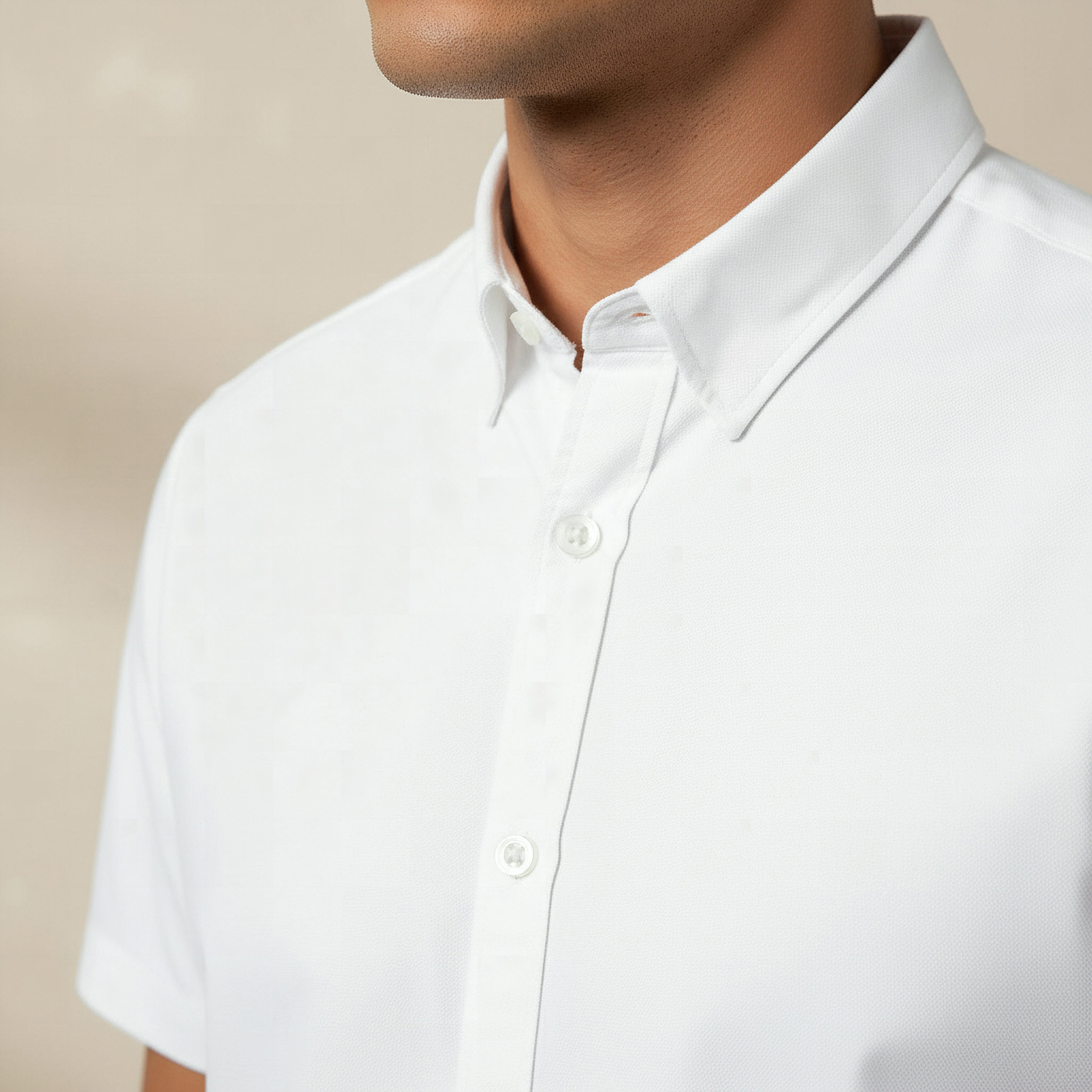 Men Regular Fit Button-Down Collar Short Sleeve Shirt-men-clothing-shirts-image-3