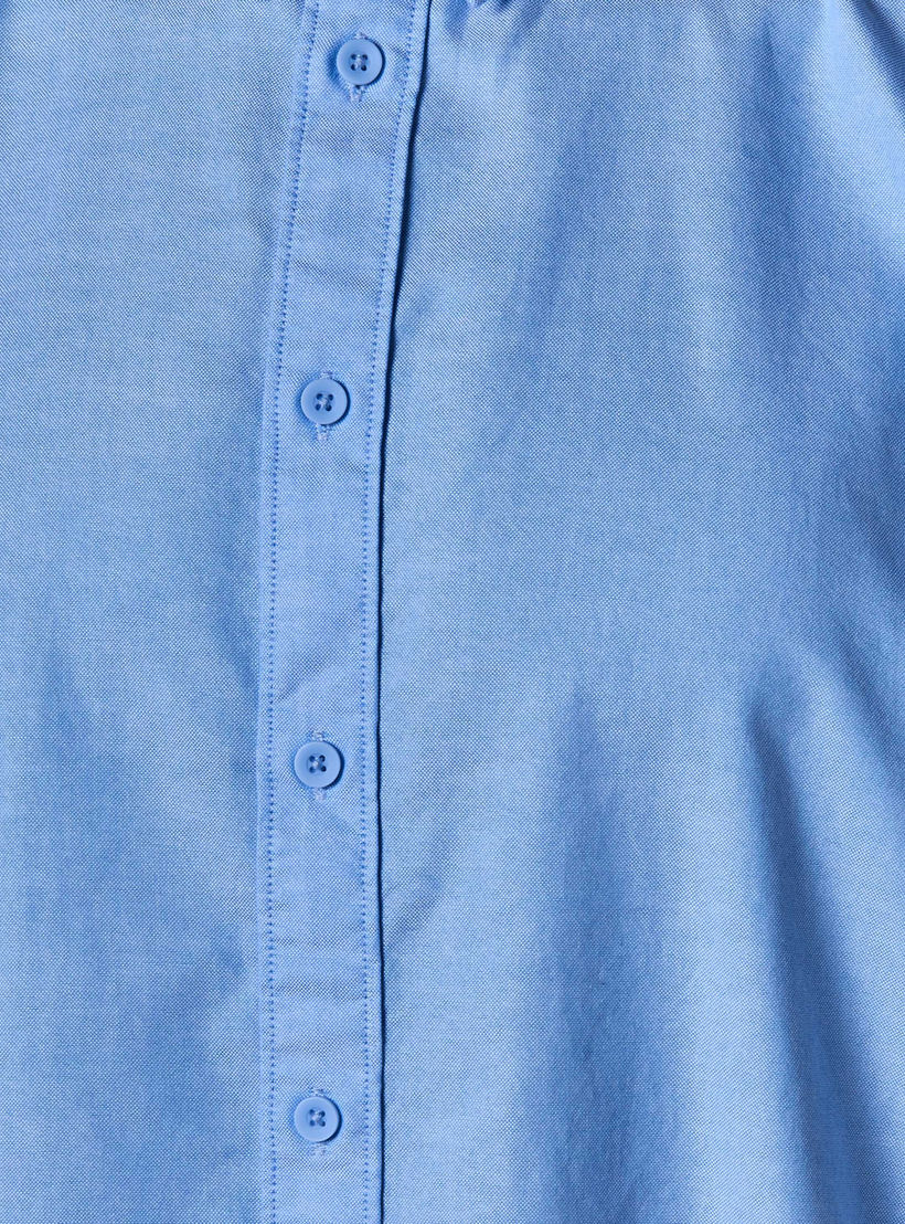 Men Regular Fit Button-Down Collar Short Sleeve Shirt-men-clothing-shirts-image-2