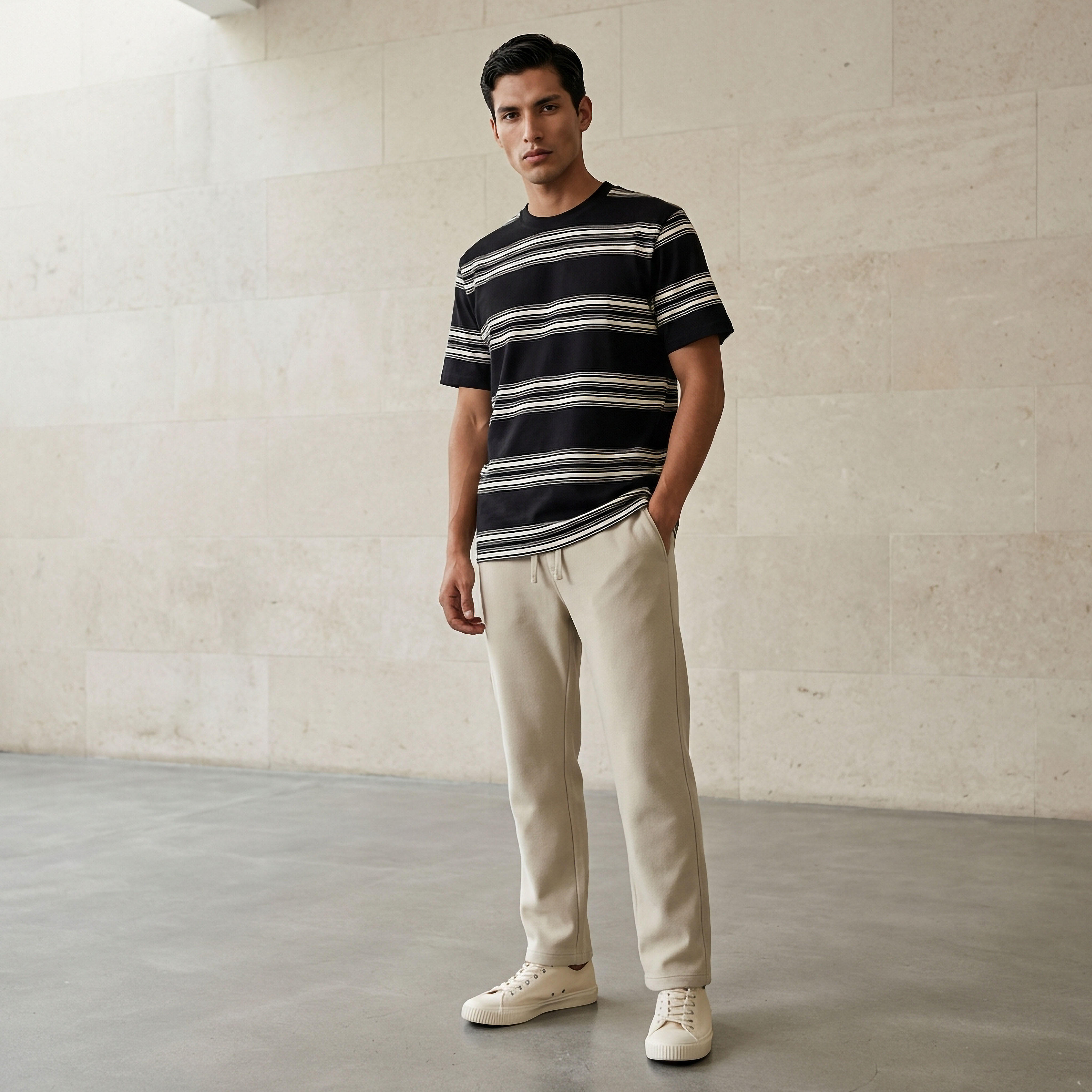 Men Relaxed Fit Crew Neck Short Sleeves Striped T-shirt-men-clothing-tshirtsandpolos-tshirts-image-3