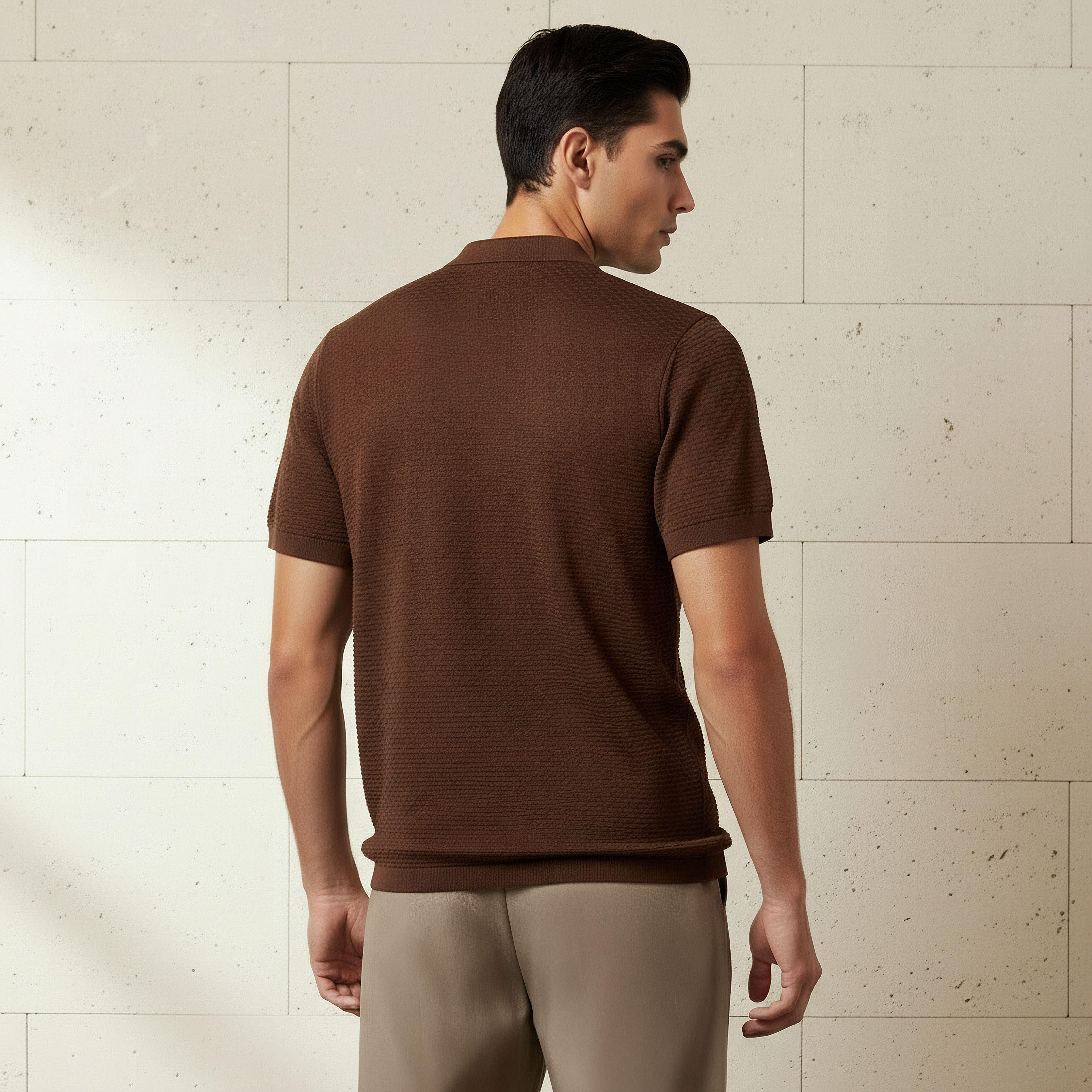 Men Short Sleeves Textured Polo T-shirt-men-clothing-tshirtsandpolos-polos-image-4