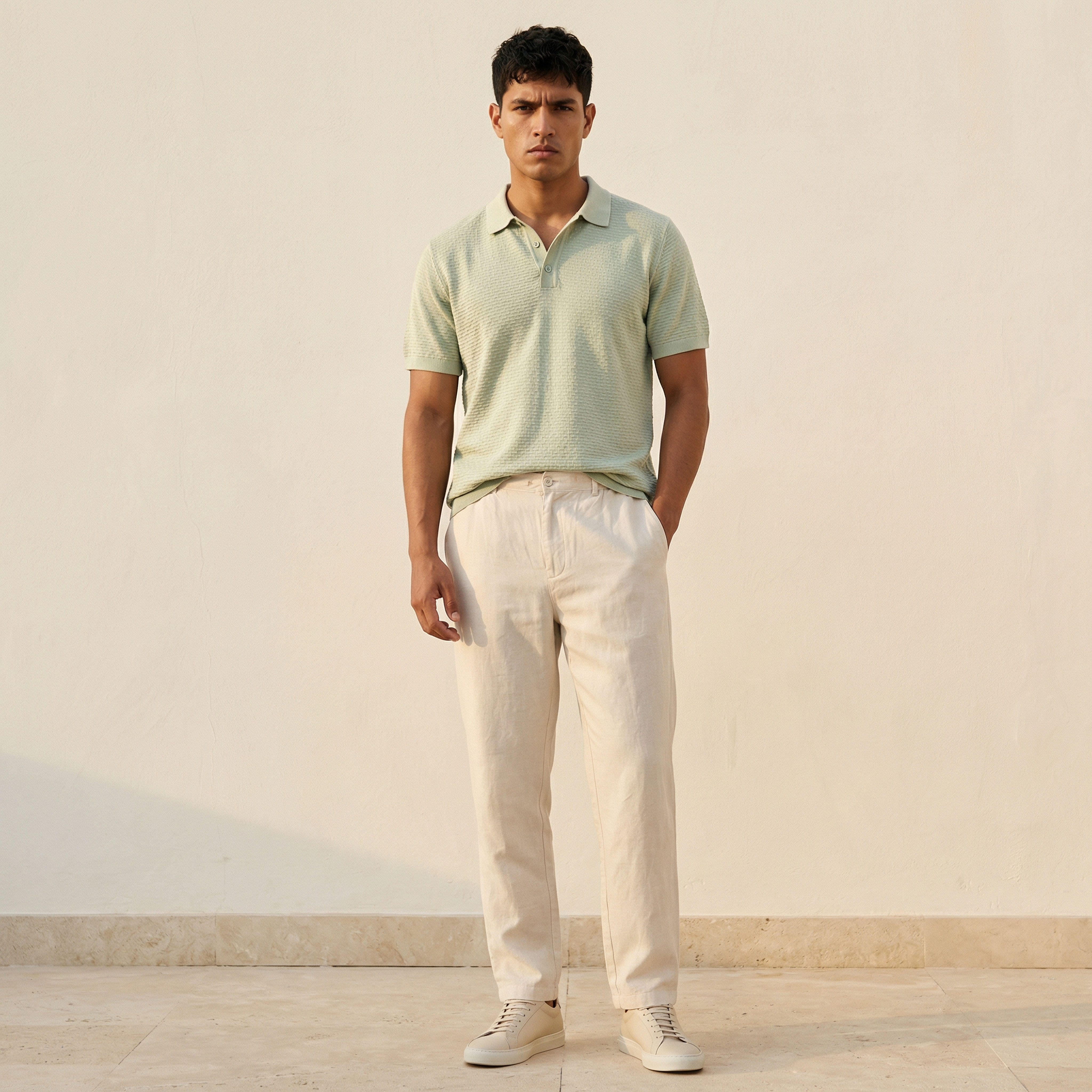 Men Short Sleeves Textured Polo T-shirt-men-clothing-tshirtsandpolos-polos-image-3