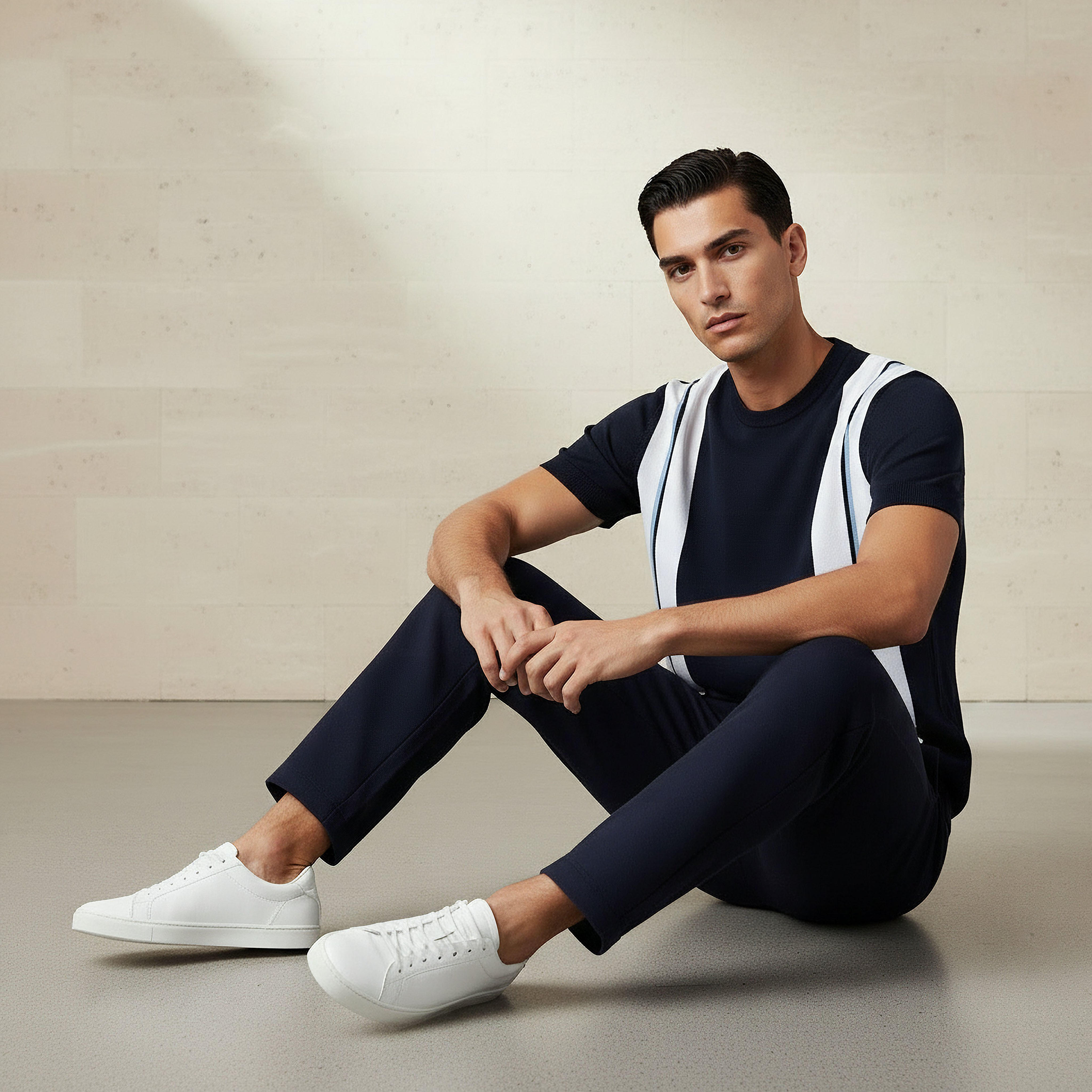 Men Regular Fit Crew Neck Short Sleeves Striped T-shirt-men-clothing-tshirtsandpolos-tshirts-image-6