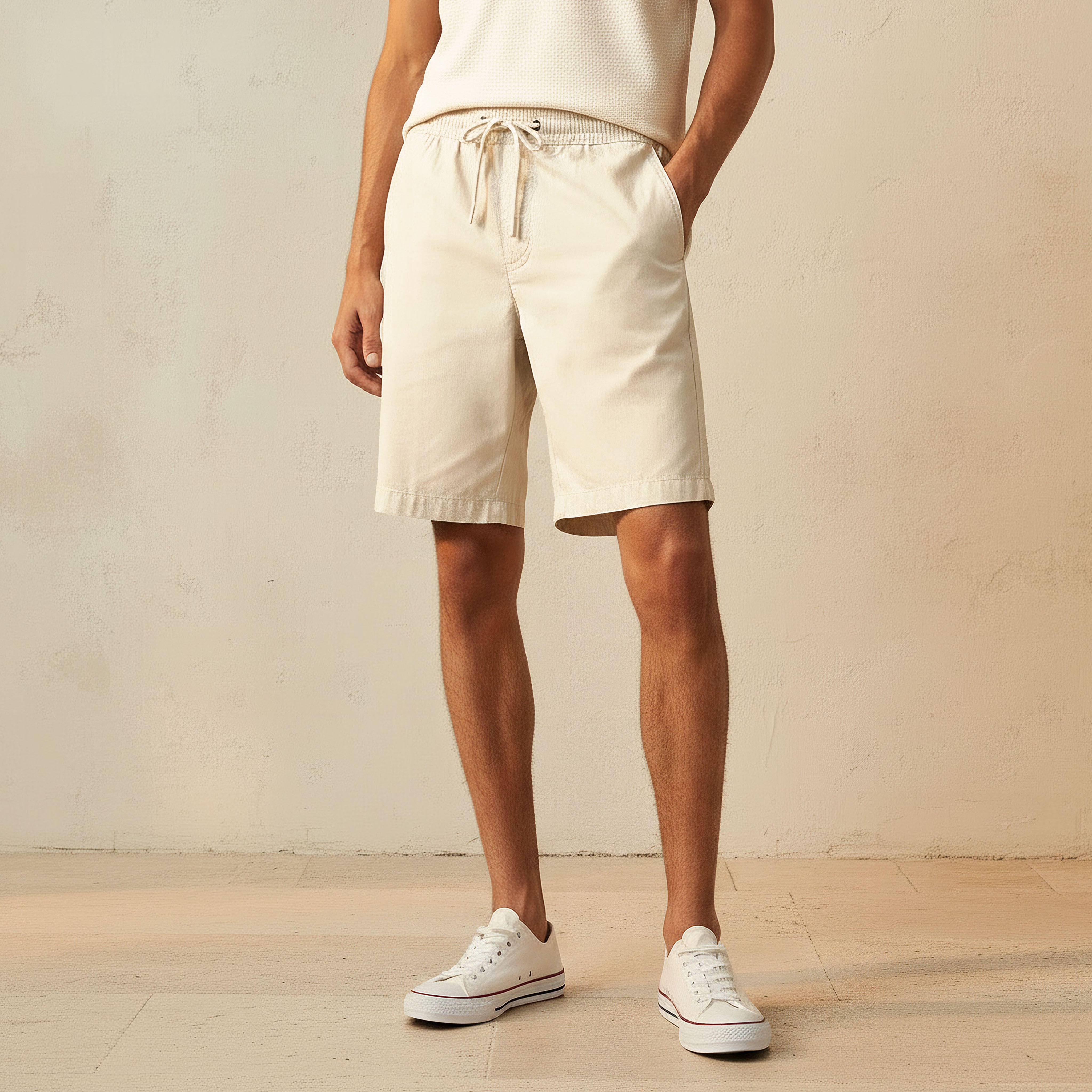 Men Regular Fit Bermuda Shorts Cotton-men-clothing-bottoms-shorts-image-1