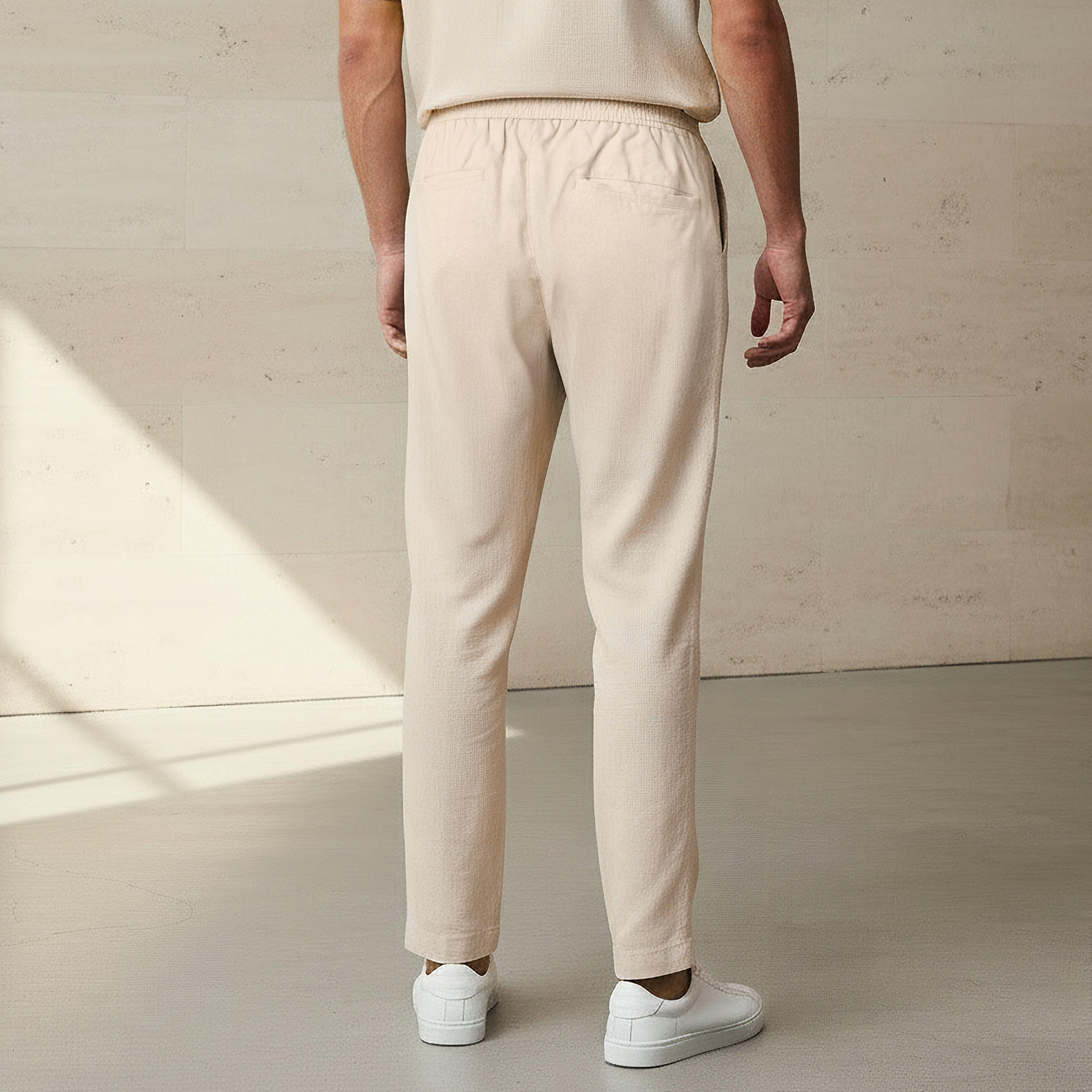 Men Straight Fit Linen Blend Trousers-men-clothing-coordsets-image-4