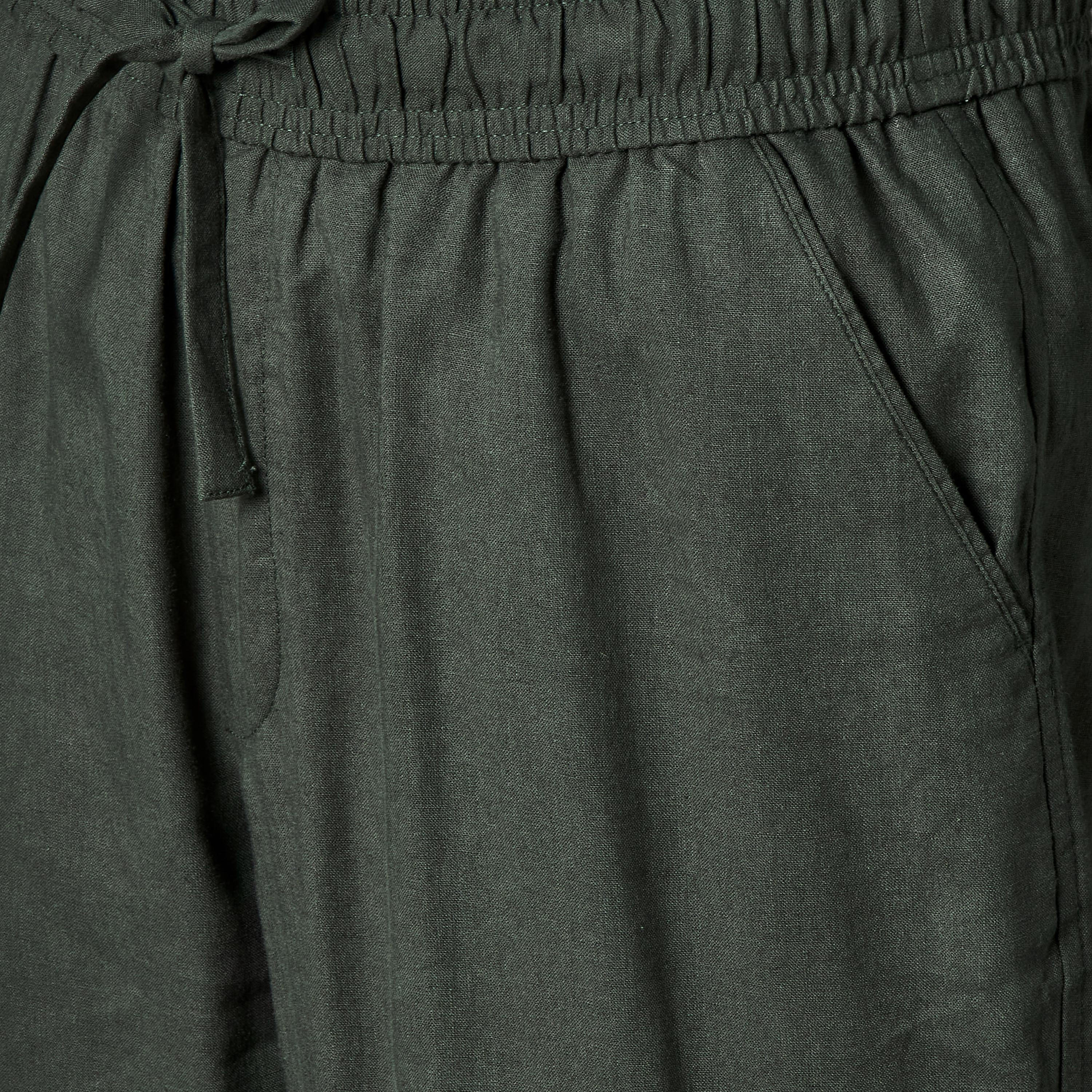 Men Straight Fit Linen Blend Trousers-men-clothing-coordsets-image-2