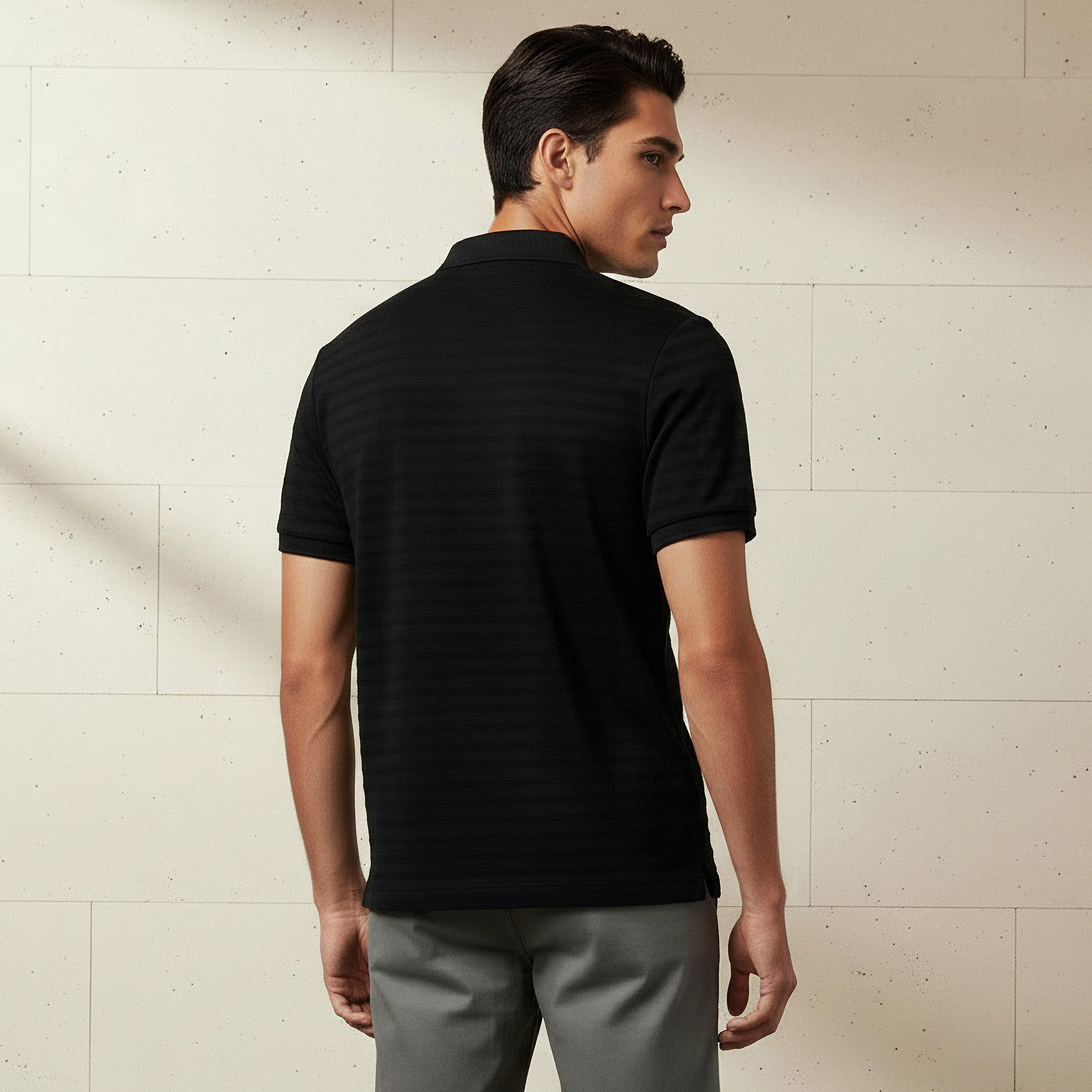 Men Short Sleeves Textured Polo T-shirt-men-clothing-tshirtsandpolos-polos-image-3